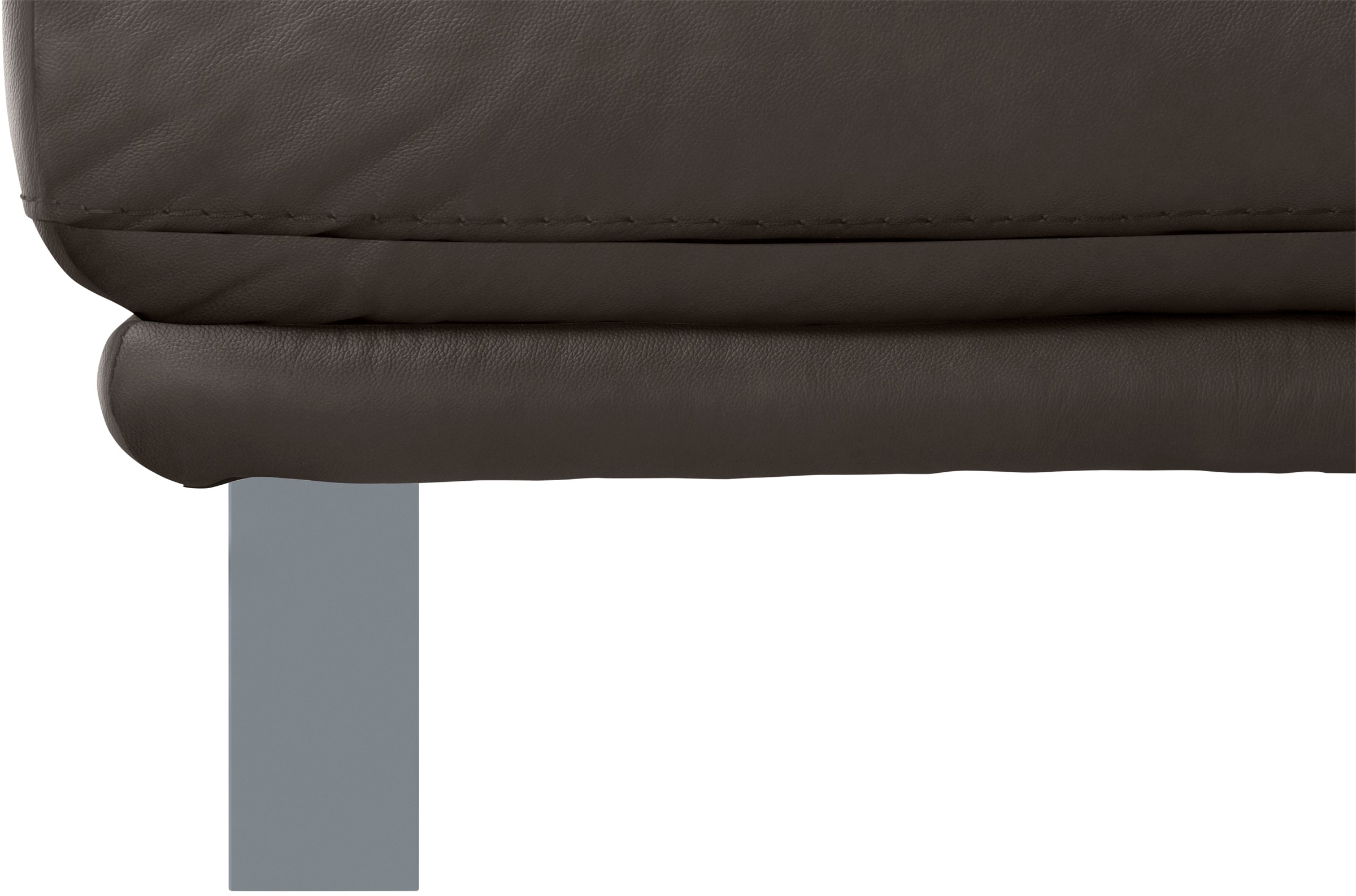 W.SCHILLIG Hocker »montanaa«, mit Metallkufen in Silber matt, Breite 71 cm