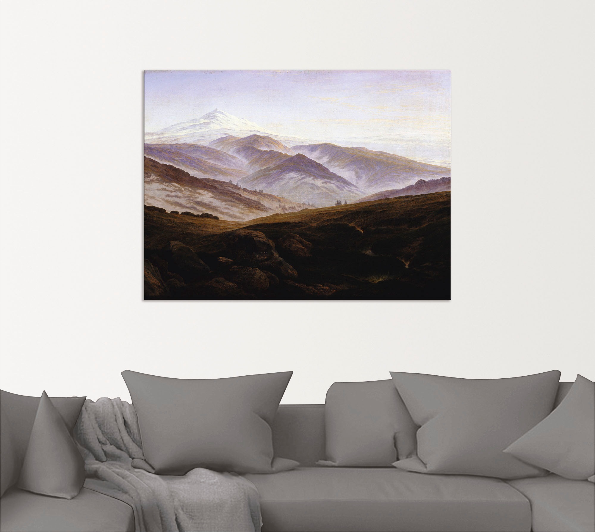 Artland Wandbild »Erinnerungen an das Riesengebirge. 1835.«, Berge, (1 St.), als Alubild, Leinwandbild, Wandaufkleber oder Poster in versch. Größen