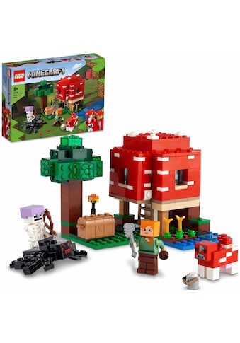 Konstruktionsspielsteine »Das Pilzhaus (21179), LEGO® Minecraft™«, (272 St.)