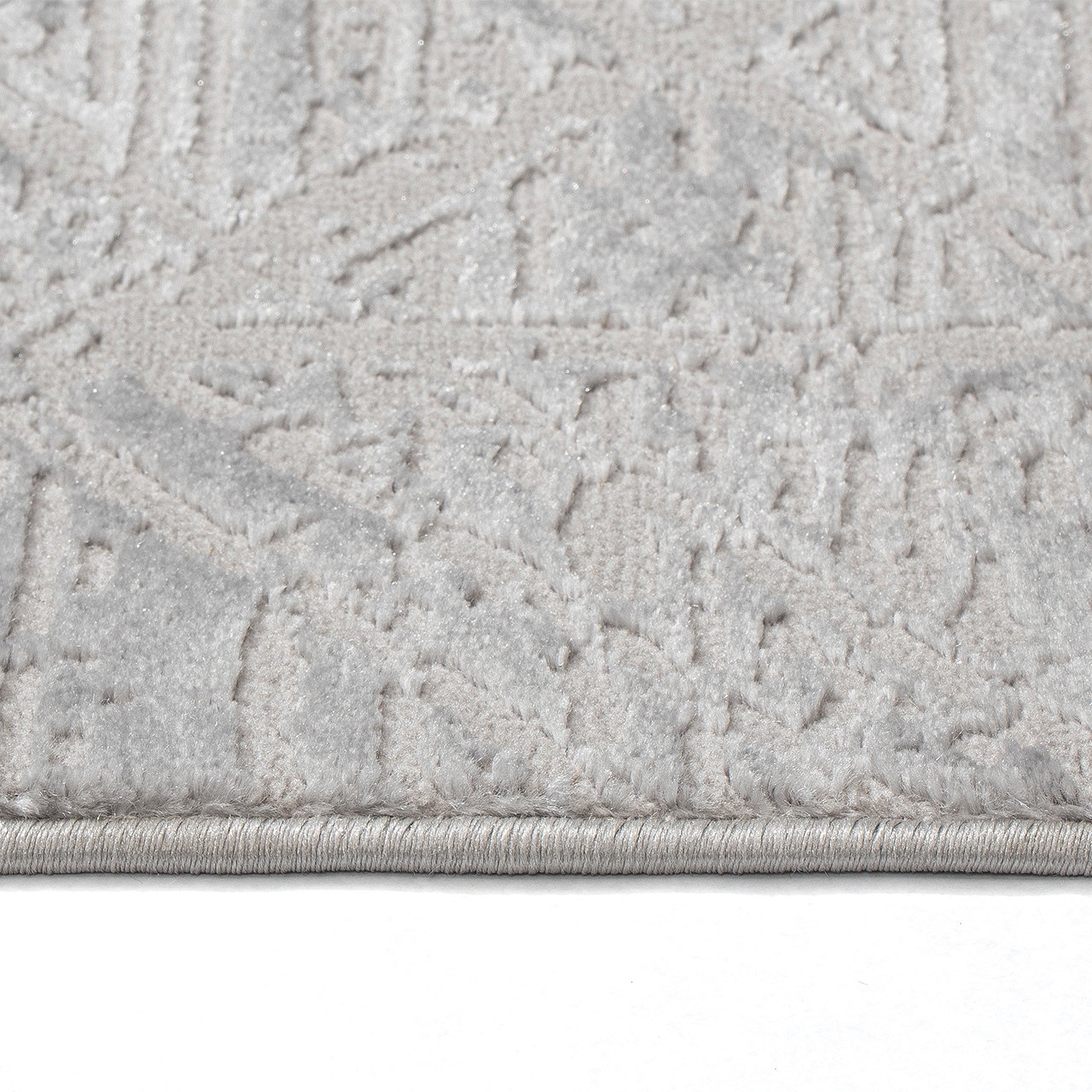 Sehrazat Teppich »Moda 1200 , auch als Läufer« rund 11 mm Höhe Kurzflor, grafisches Hoch Tief  Muster, Wohnzimmer