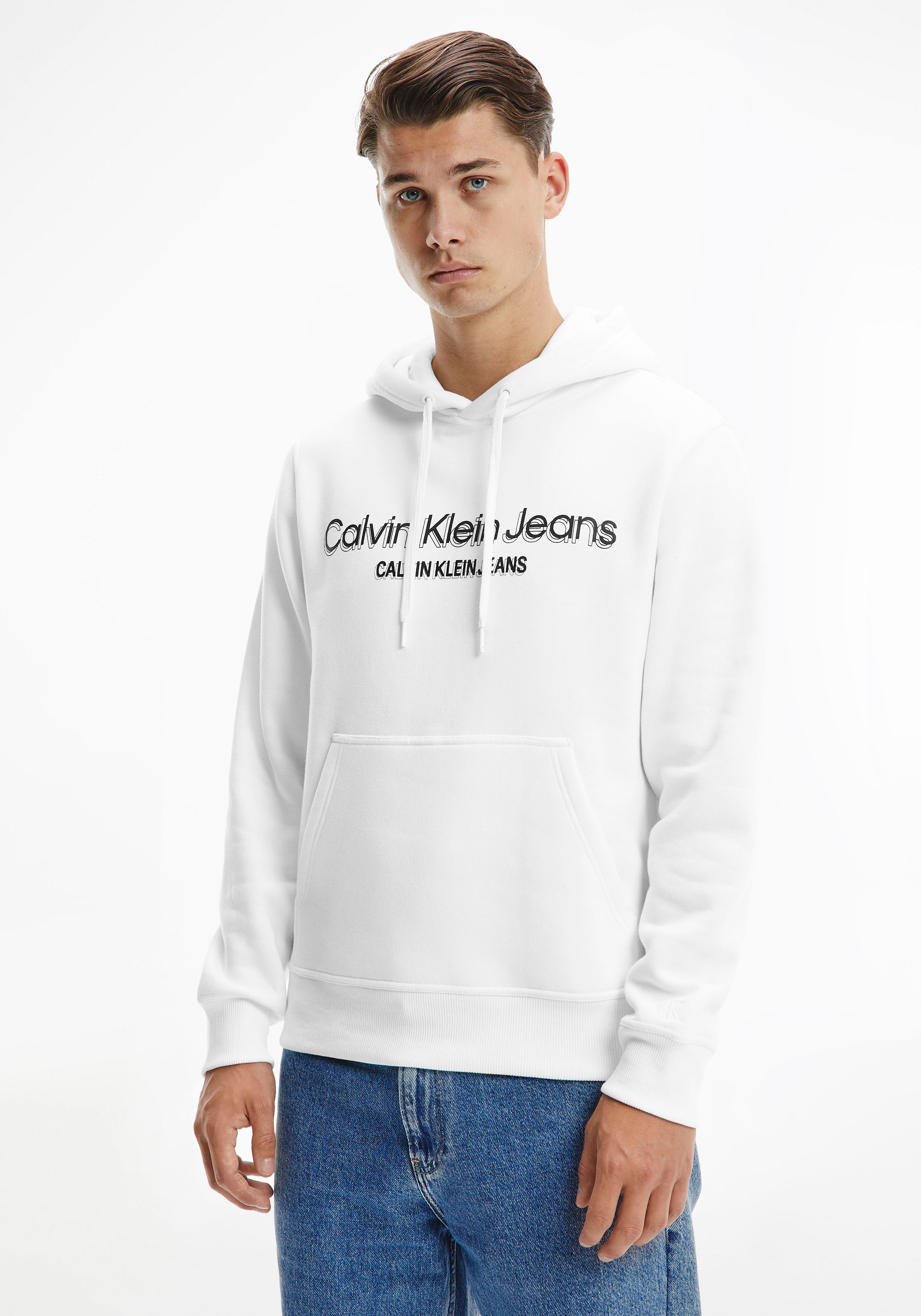 Calvin Klein Jeans Kapuzensweatshirt »MONOCHROME INSTITUTIONAL HOODIE,«