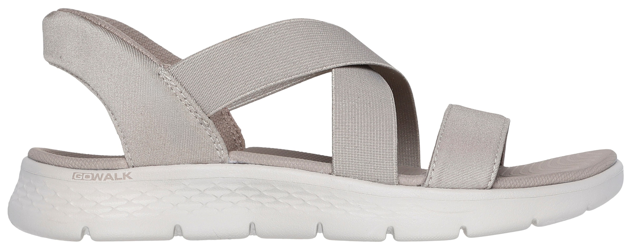 Skechers Sandale »GO WALK FLEX SANDAL-GLIMMER UP«  Sommerschuh, Schlupfschuh mit Goga Mat Foatbed