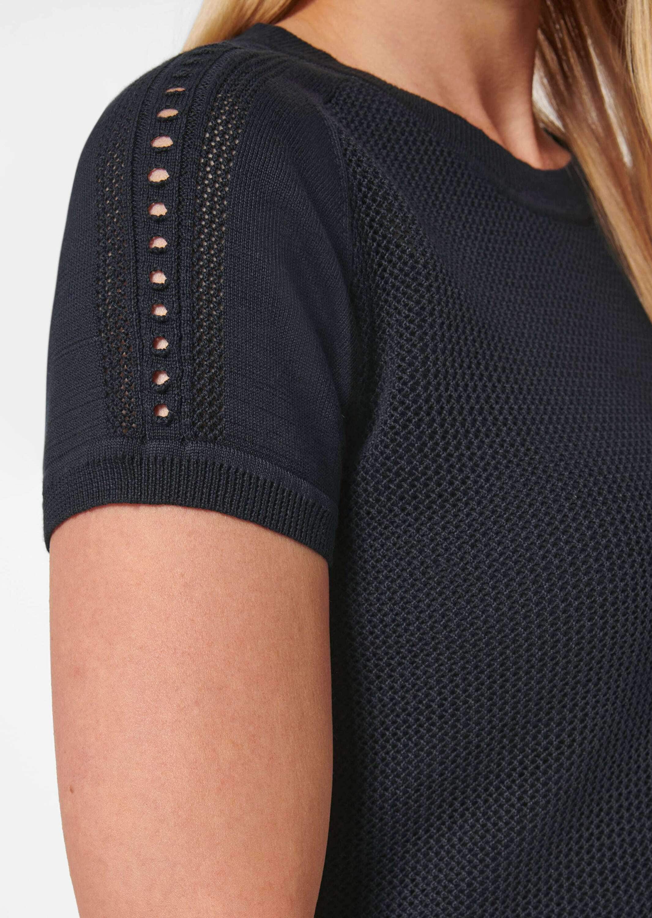 MADELEINE Longpullover »Pullover Netzpullover aus Supima-Baumwolle«