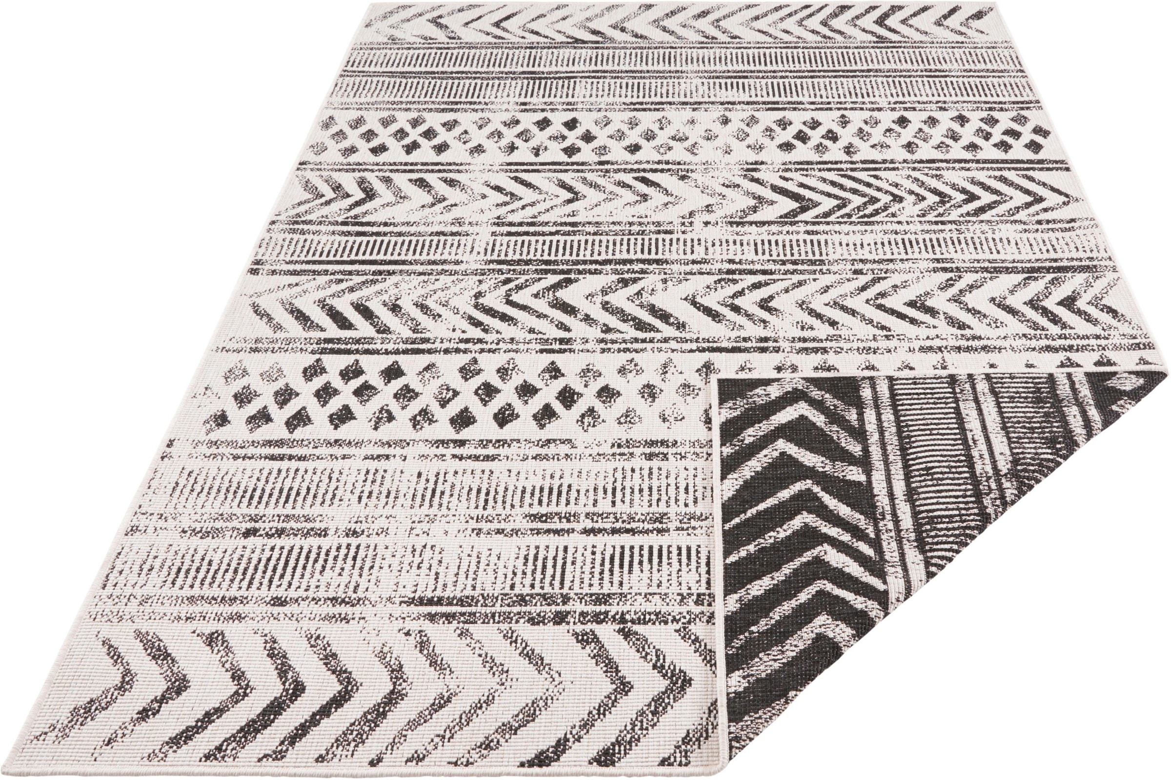 NORTHRUGS Teppich »BIRI Wendeteppich«, rechteckig, In-& Outdoor, Wetterfest, Balkon, Garten, Wohnzimmer, Wasserfest, Boho