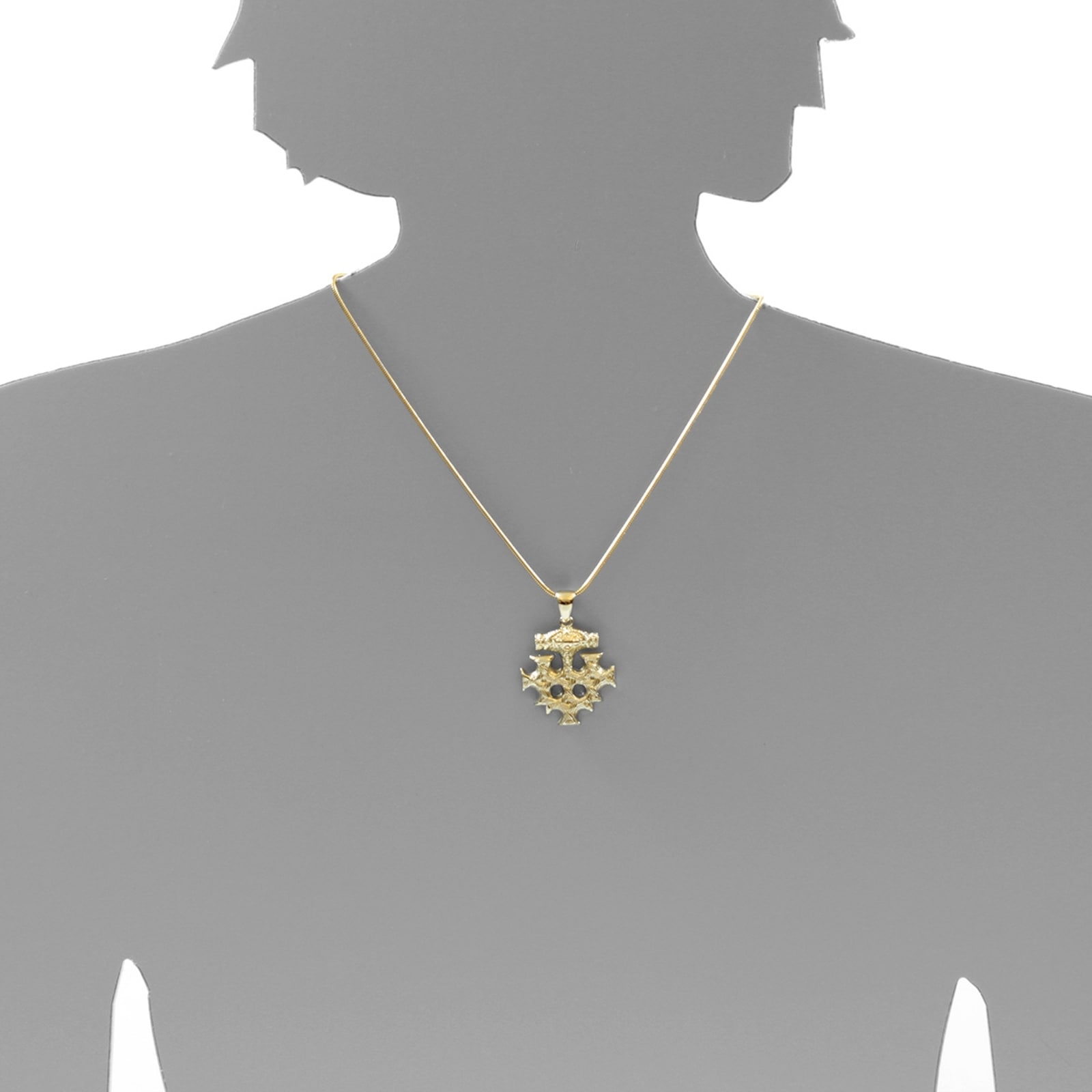 OSTSEE-SCHMUCK Kettenanhänger »- Hiddensee 30 x 30 mm - Gold 333/000 -,«