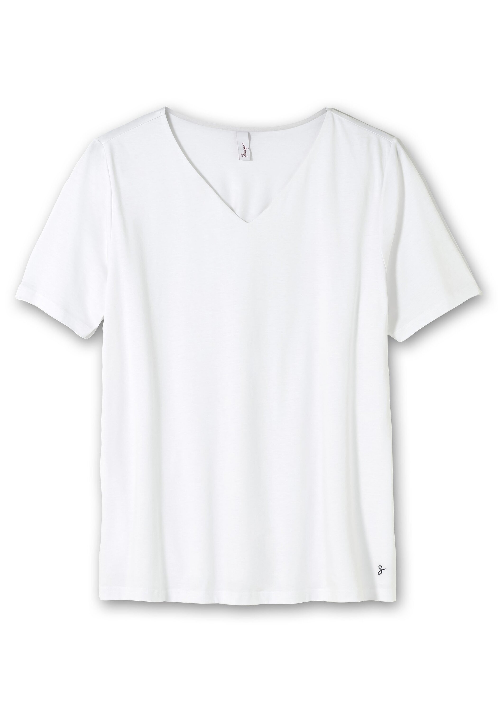 Sheego T-Shirt »T-Shirt mit doppellagigem Vorderteil«