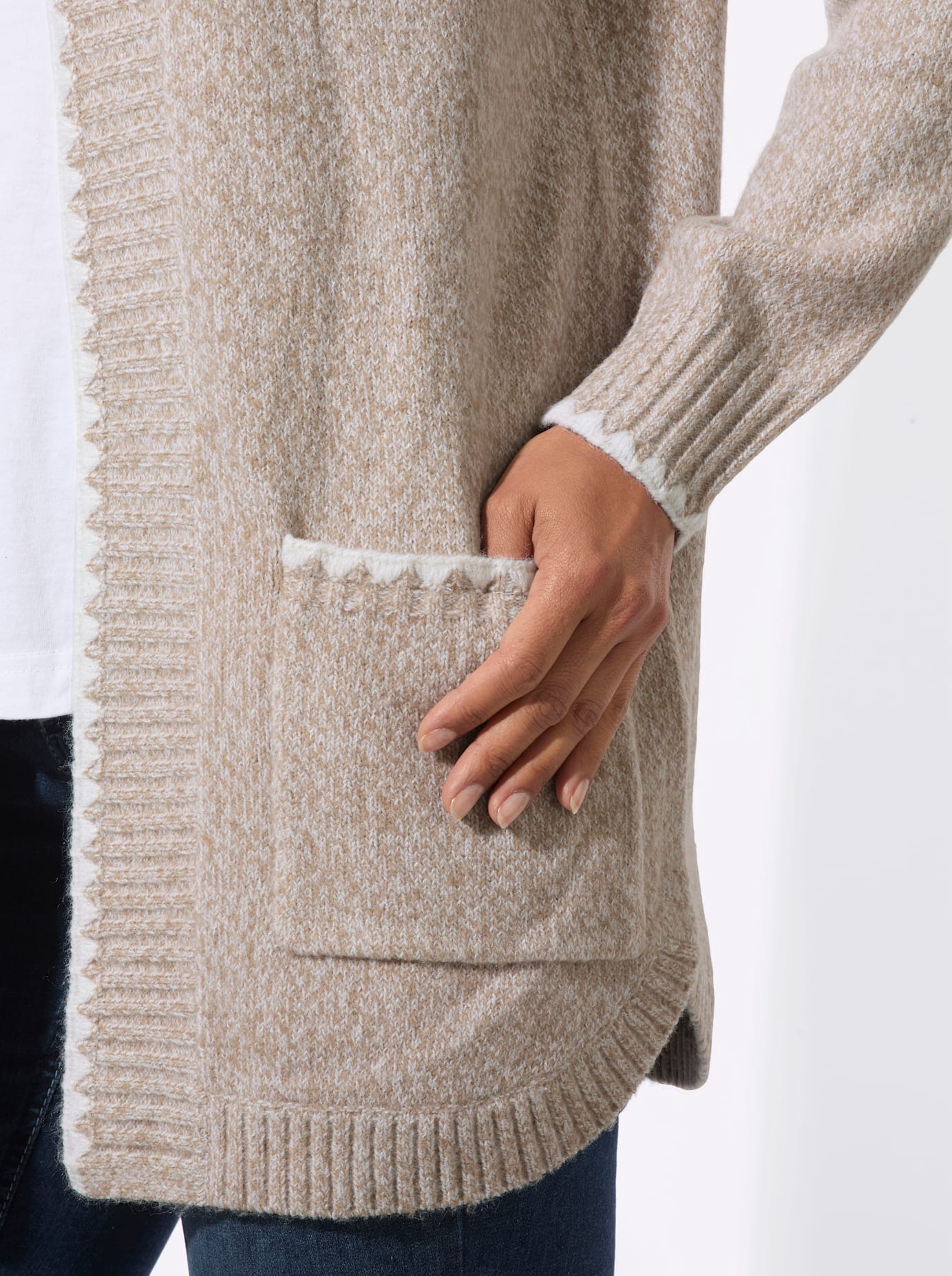 Casual Looks Longstrickjacke