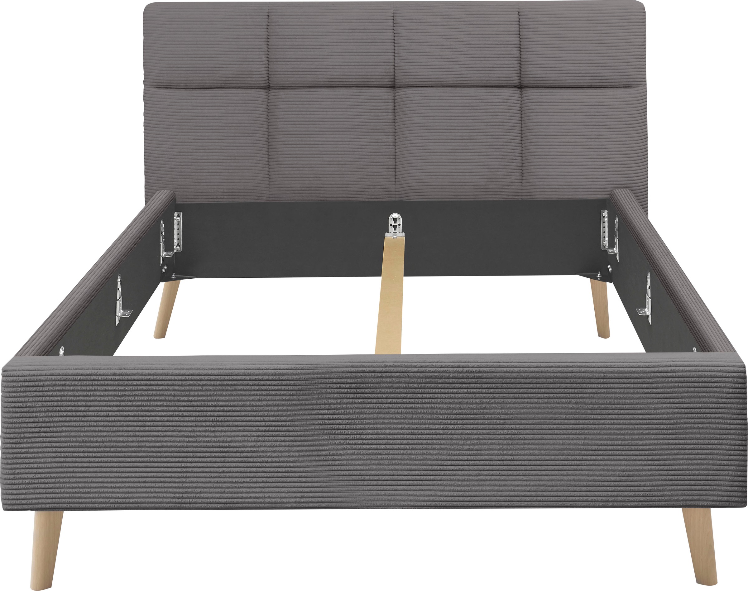 set one by Musterring Polsterbett »Cary« wahlweise mit Matratze und Lattenrost, Füße in Eiche natur