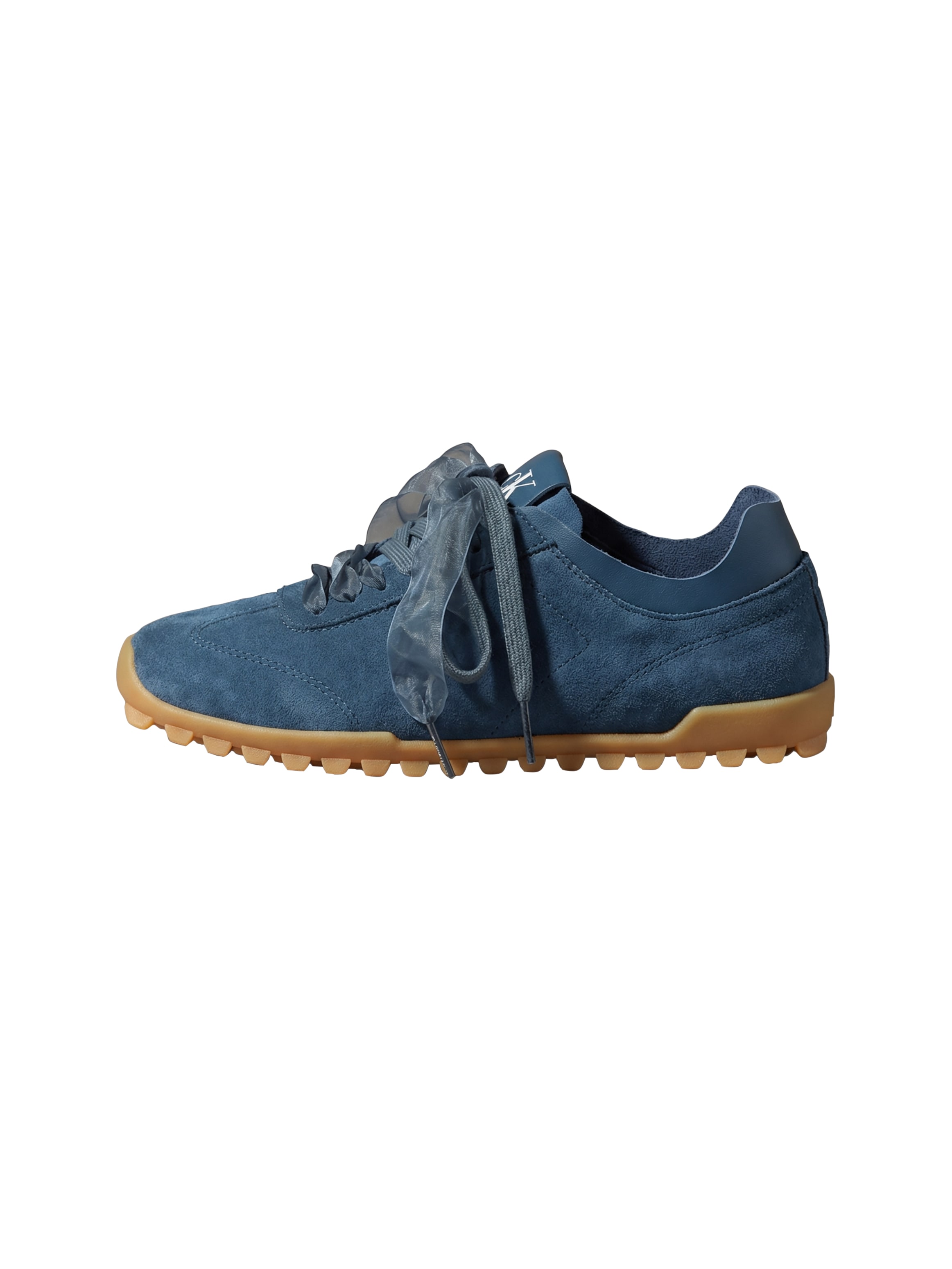 Calvin Klein Sneaker »LOW PROFILE RUN MG SUE DB LACES«  Trendy-Schnürschuh, Freizeitschuh mit zwei Schnürsenkelarten