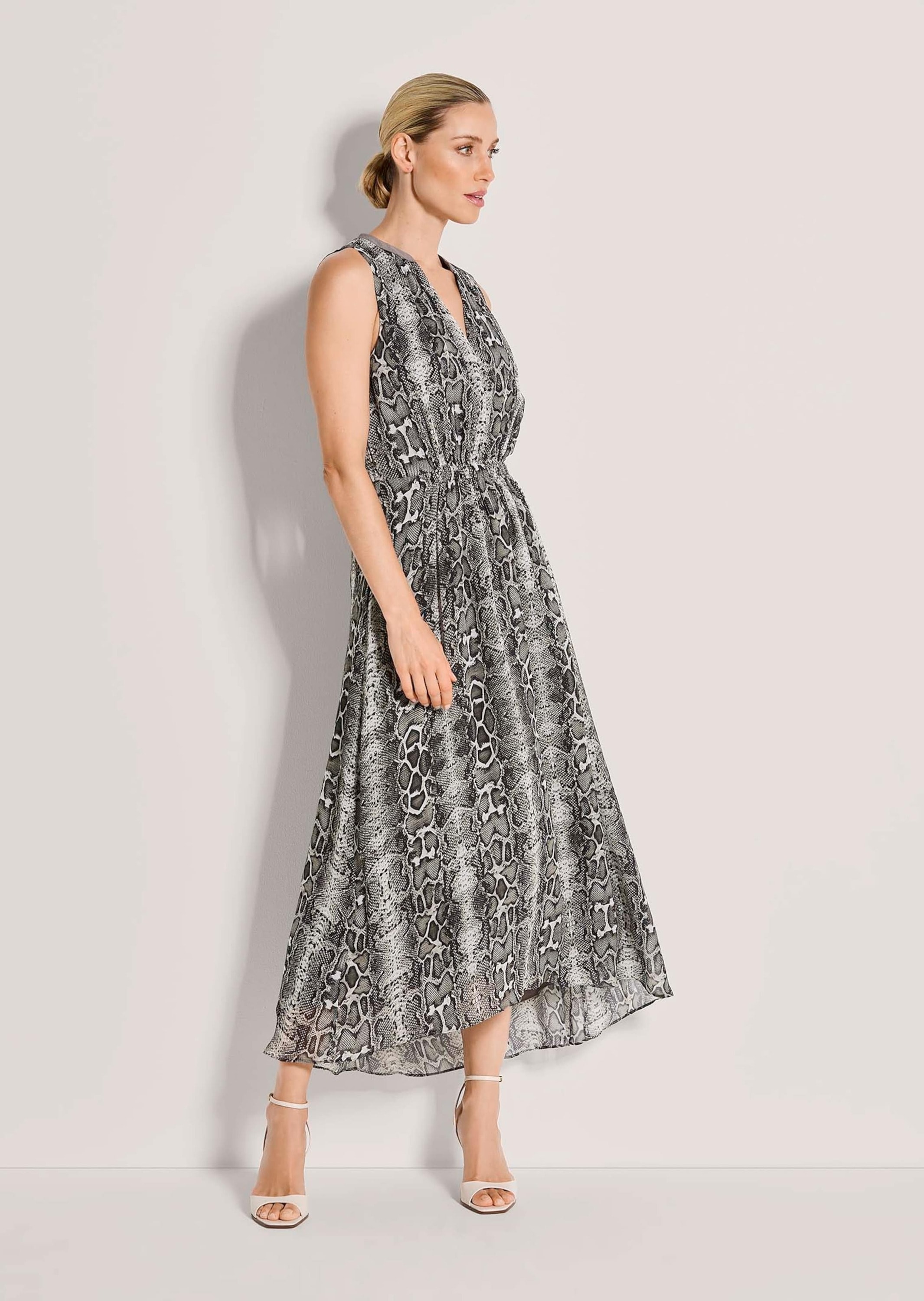 MADELEINE Midikleid »Chiffonkleid Sommerkleid mit Schlangenmuster«