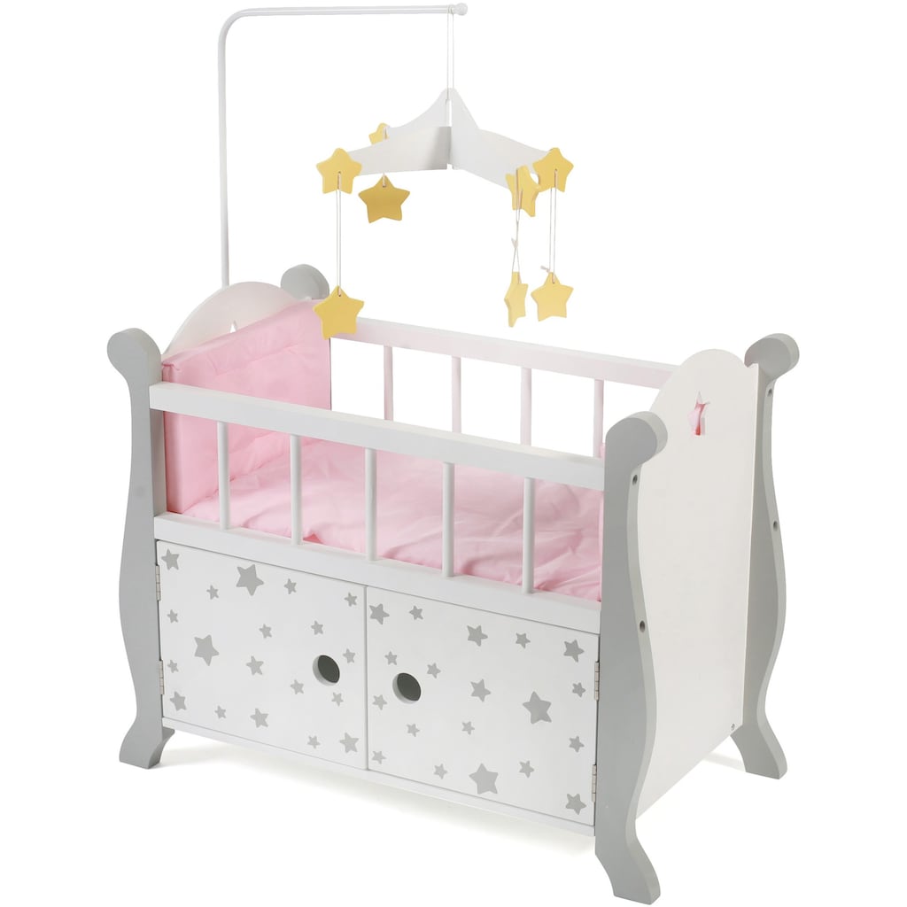 CHIC2000 Puppenbett »Stars Grau«