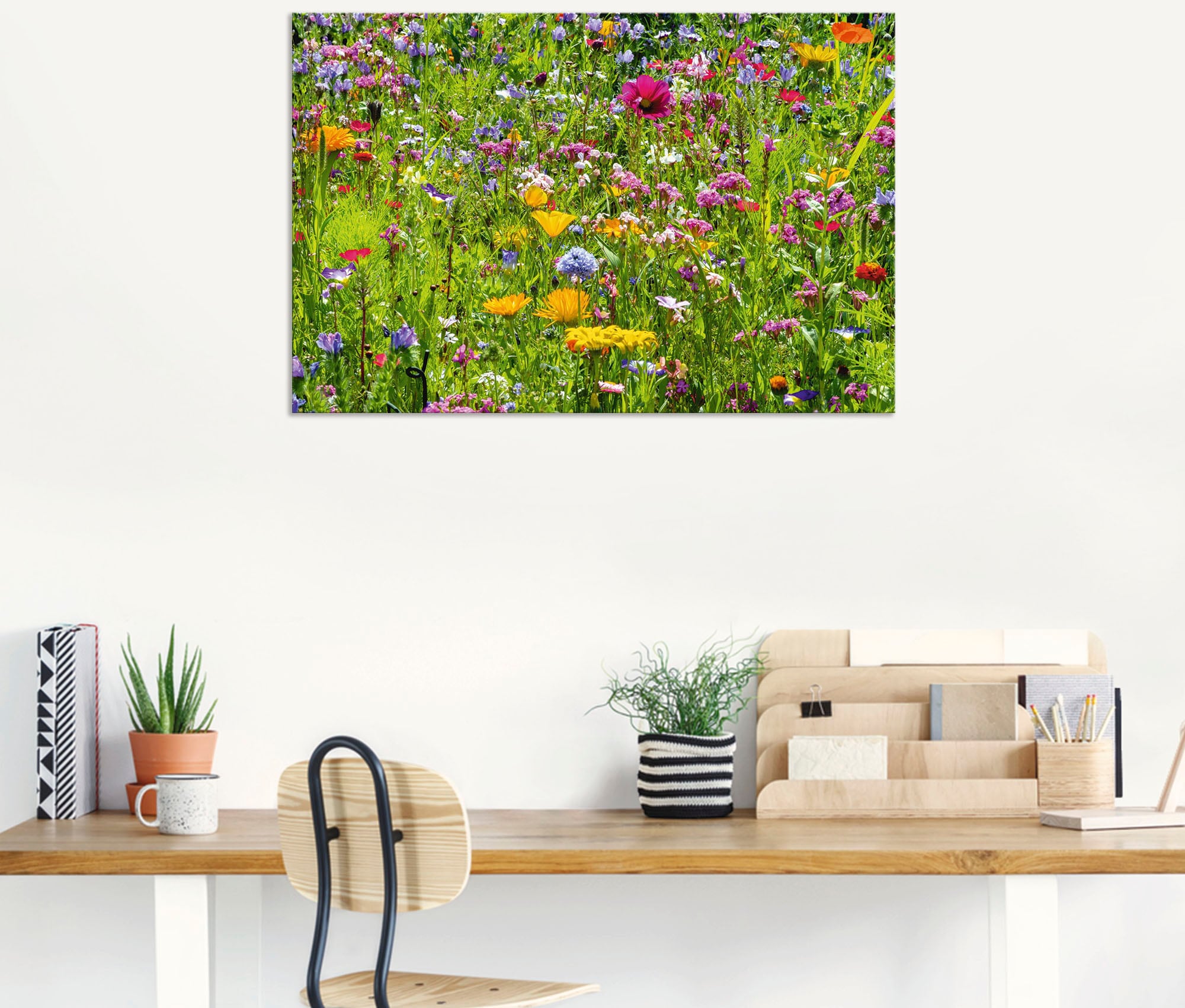 Artland Wandbild »Bunte Blumenwiese« Blumenwiese 1 Stk. tlg. für Innen- und Außenbereich geeignet, Outdoorbild