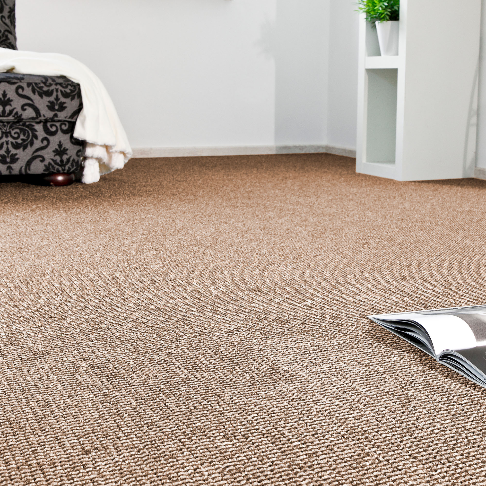 Andiamo Teppichboden »Patras, Strukturschlinge, Made in Netherlands« rechteckig 8,5 mm Höhe meliert, Breite 400 cm oder 500 cm, strapazierfähig &...