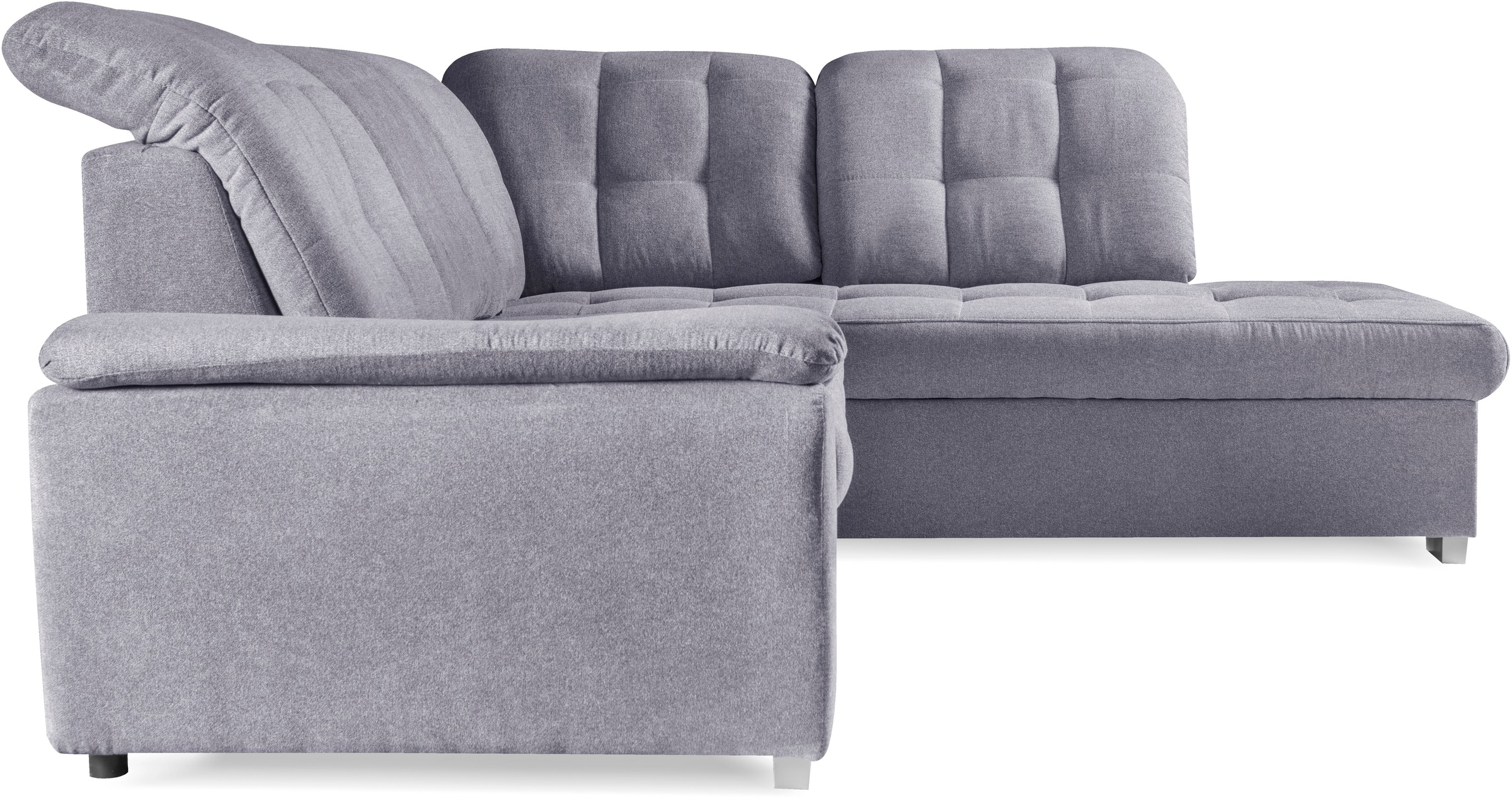 WERK2 Ecksofa »Brindisi, Multifunktion, bequem & komfortabel, Breite 263cm, L-Form«, mit verstellbaren Kopfteilen, Bettfunktion & Bettkasten