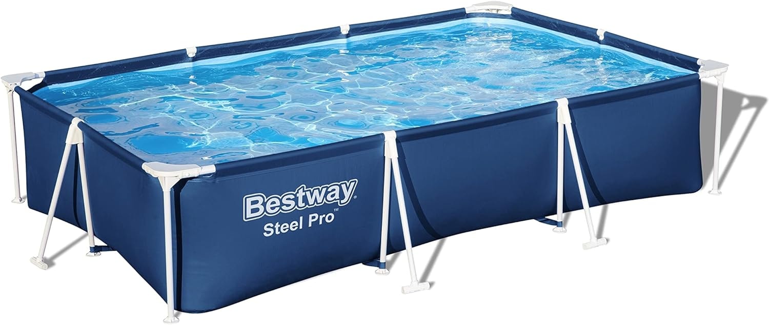 Bestway Framepool »Steel Pro«, (Set, 3 tlg.), mit Filterpumpe, 300x201x66 cm