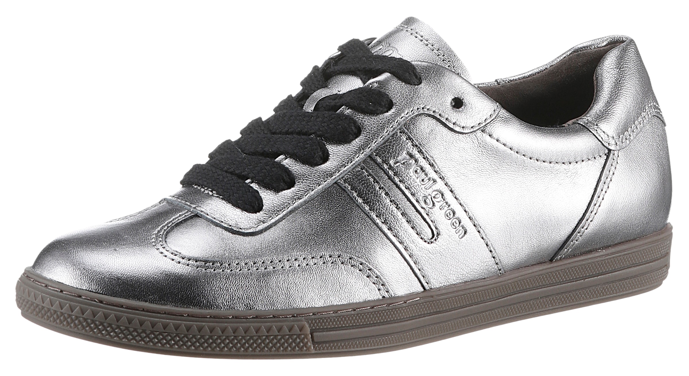 Sneaker, Schnürschuh, Halbschuh, Freizeitschuh in Metallic-Optik