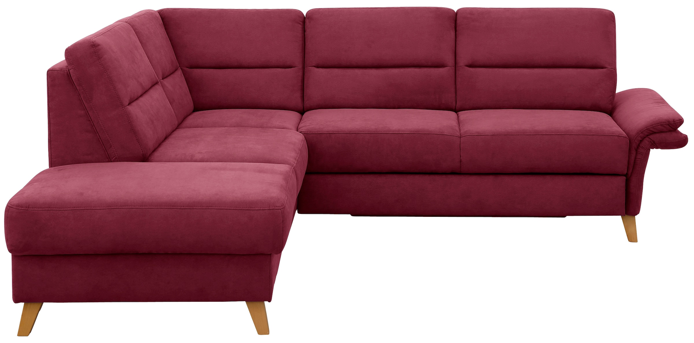 Home affaire Ecksofa »Westerland L-Form« Federkern-Polsterung, wahlweise mit Bettfunktion, Bettkasten