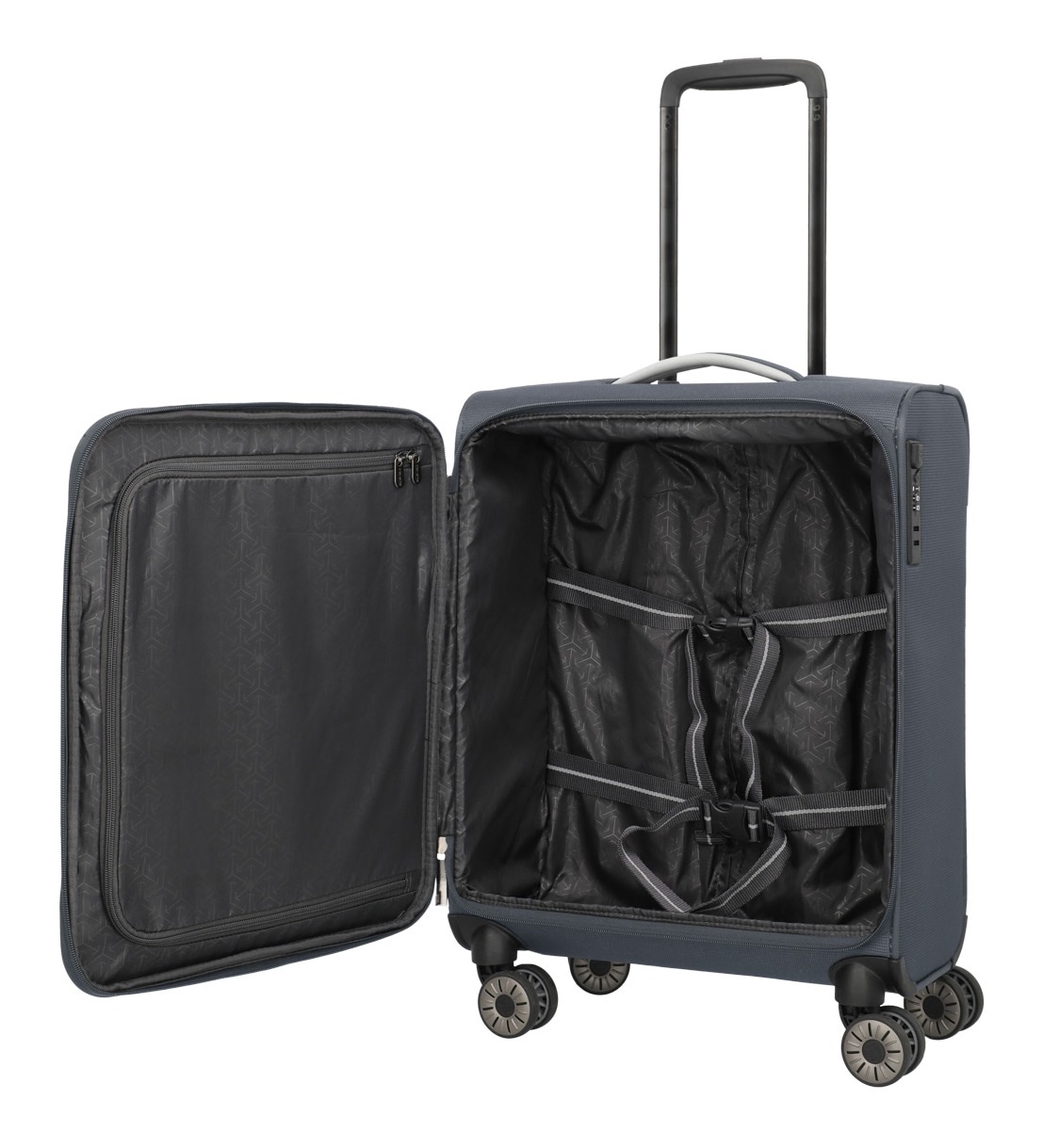 travelite Handgepäck-Trolley »JETPACK Multi Light 4 Cabin, konzipiert für Condor & Ryanair« 37 l 4 Rollen Weichgepäck-Koffer Handgepäck für die meisten gängigen Airlines