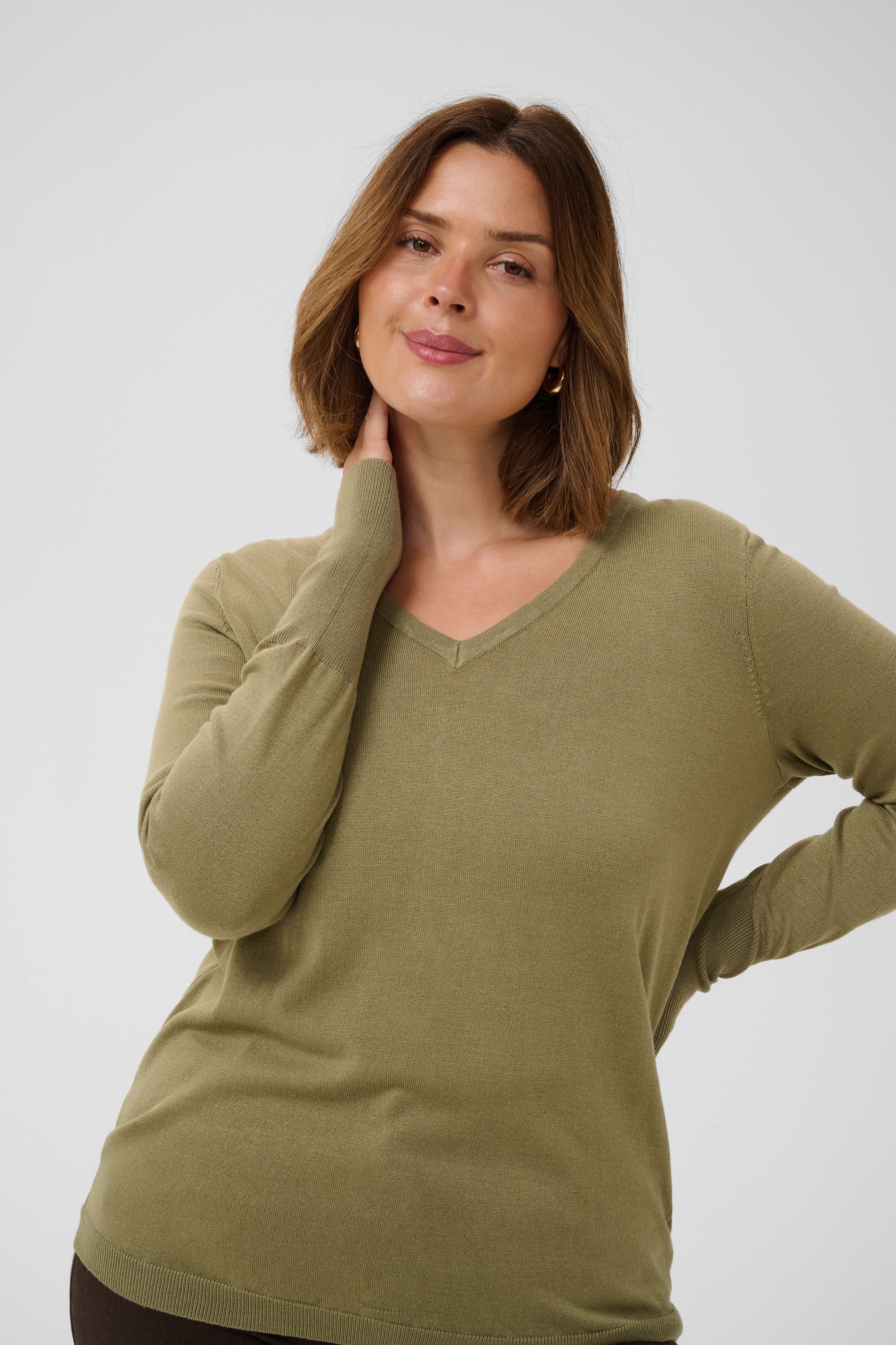 KAFFE Curve Strickpullover »Damen Strickpullover KClizzy«