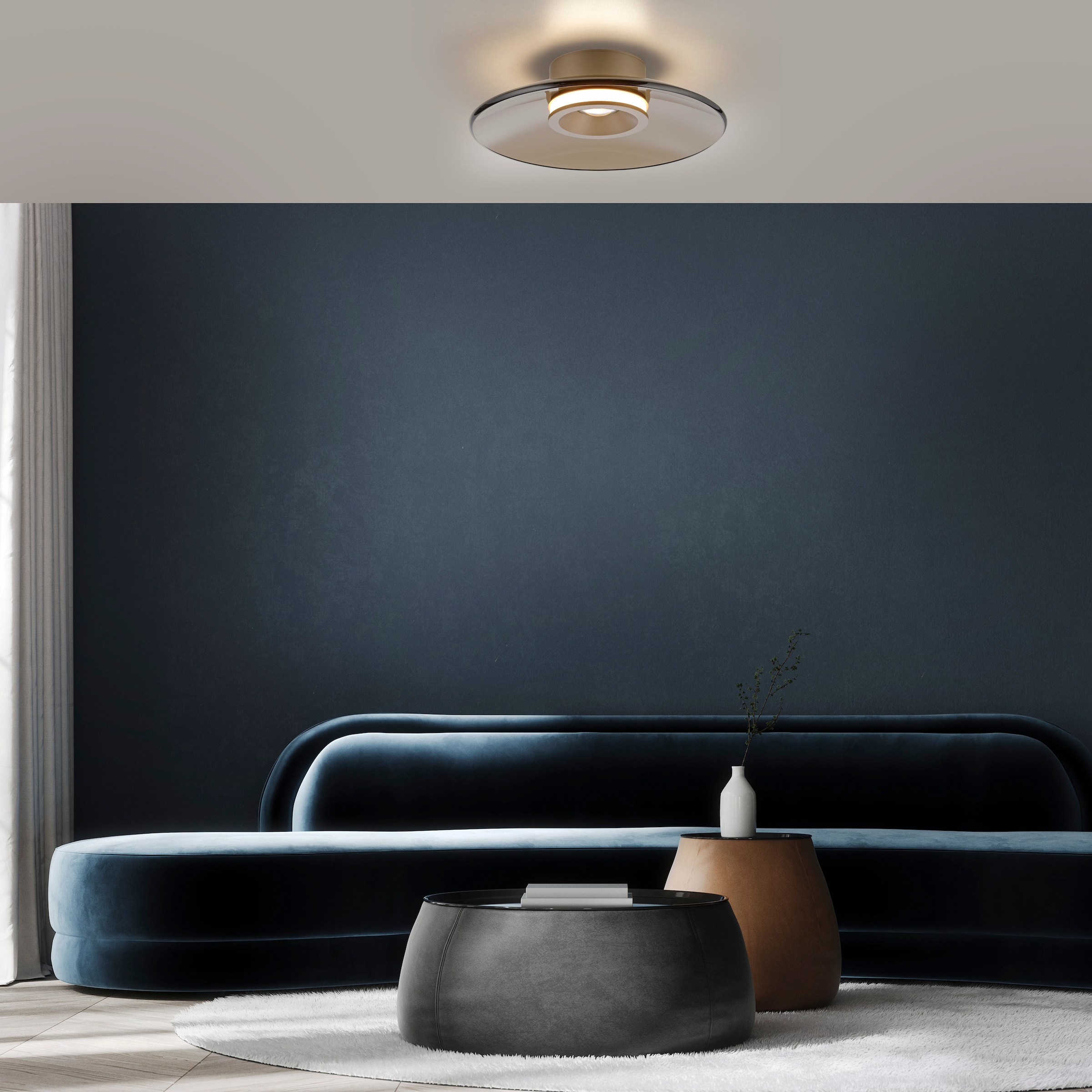 Neuhaus PURE LED Deckenleuchte »PURE Moon« LED-Board 1 Stk. Warmweiß Dimmfähig über separaten Dimmer