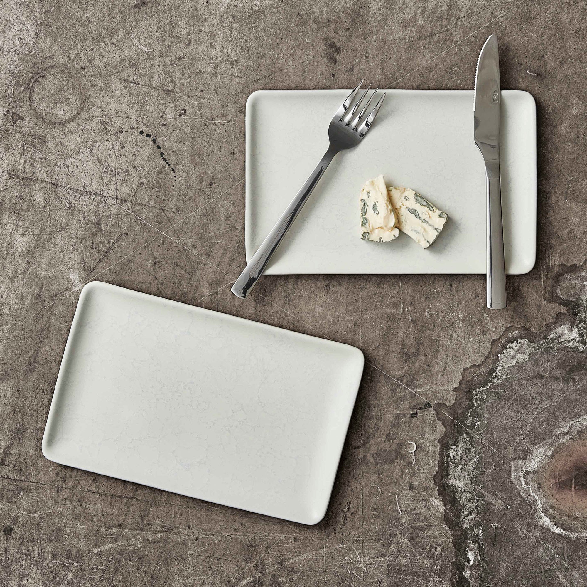 aida RAW Teller »RAW Arctic White«, (Set, 6 St.), Steinzeug