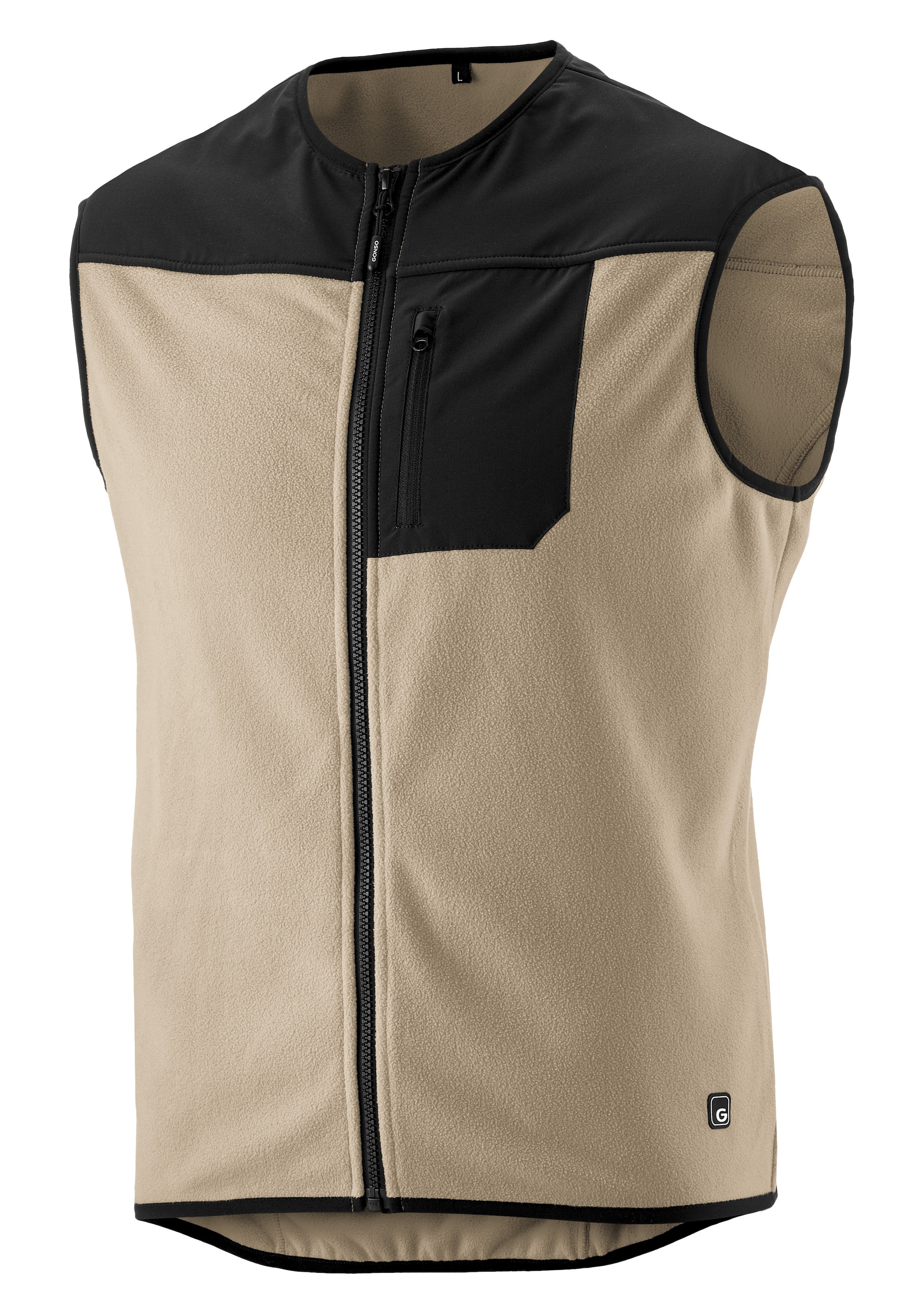 Gonso Fahrradjacke »ADVENTURE VEST FLEECE«, Unisex Radweste, warme Fleece-Weste, integrierte Smartphone Tasche