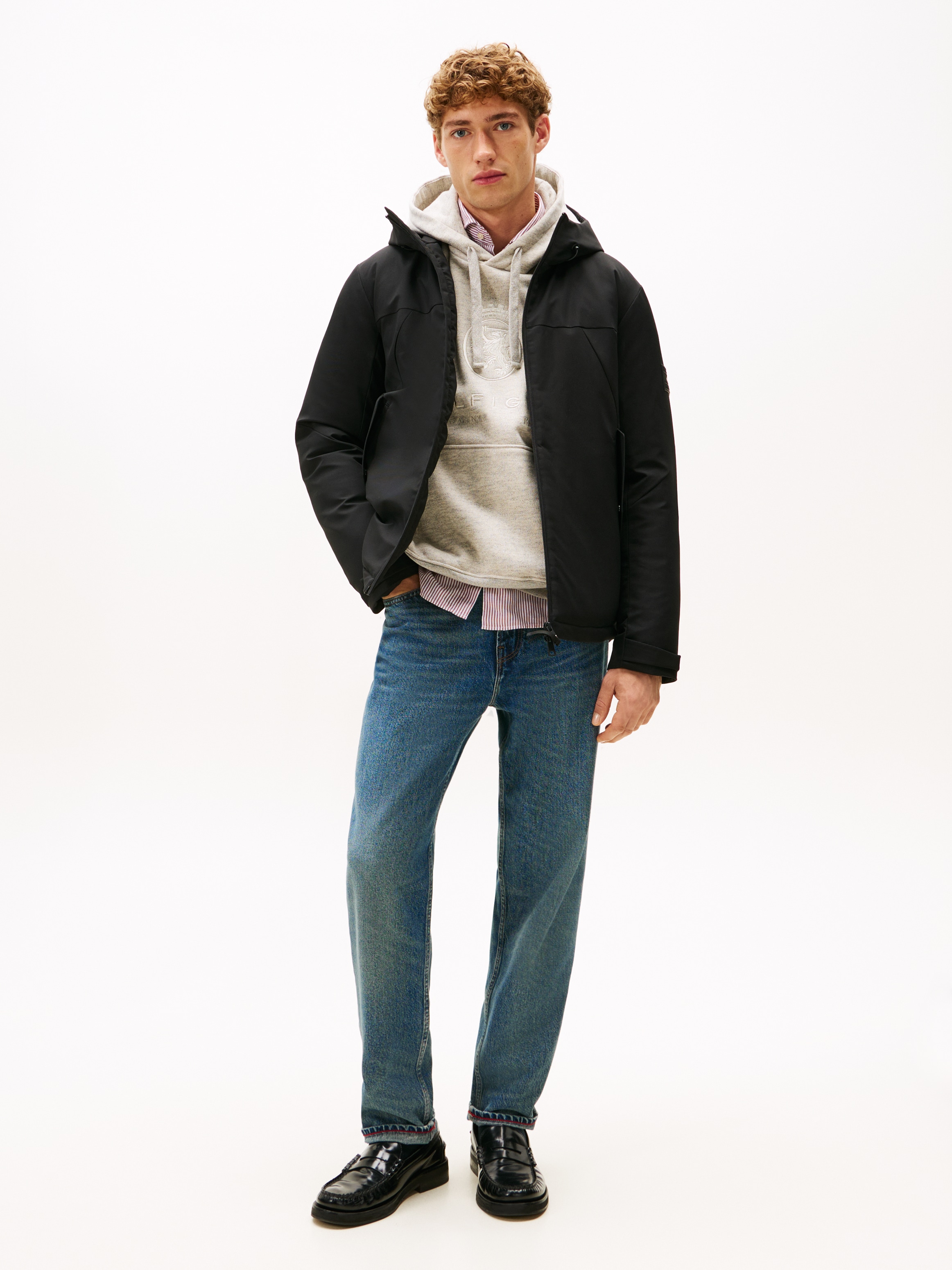 Tommy Hilfiger Funktionsjacke »TECH HOODED SHORT PADDED JACKET«, mit Kapuze, Winterjacke, Outdoorjacke