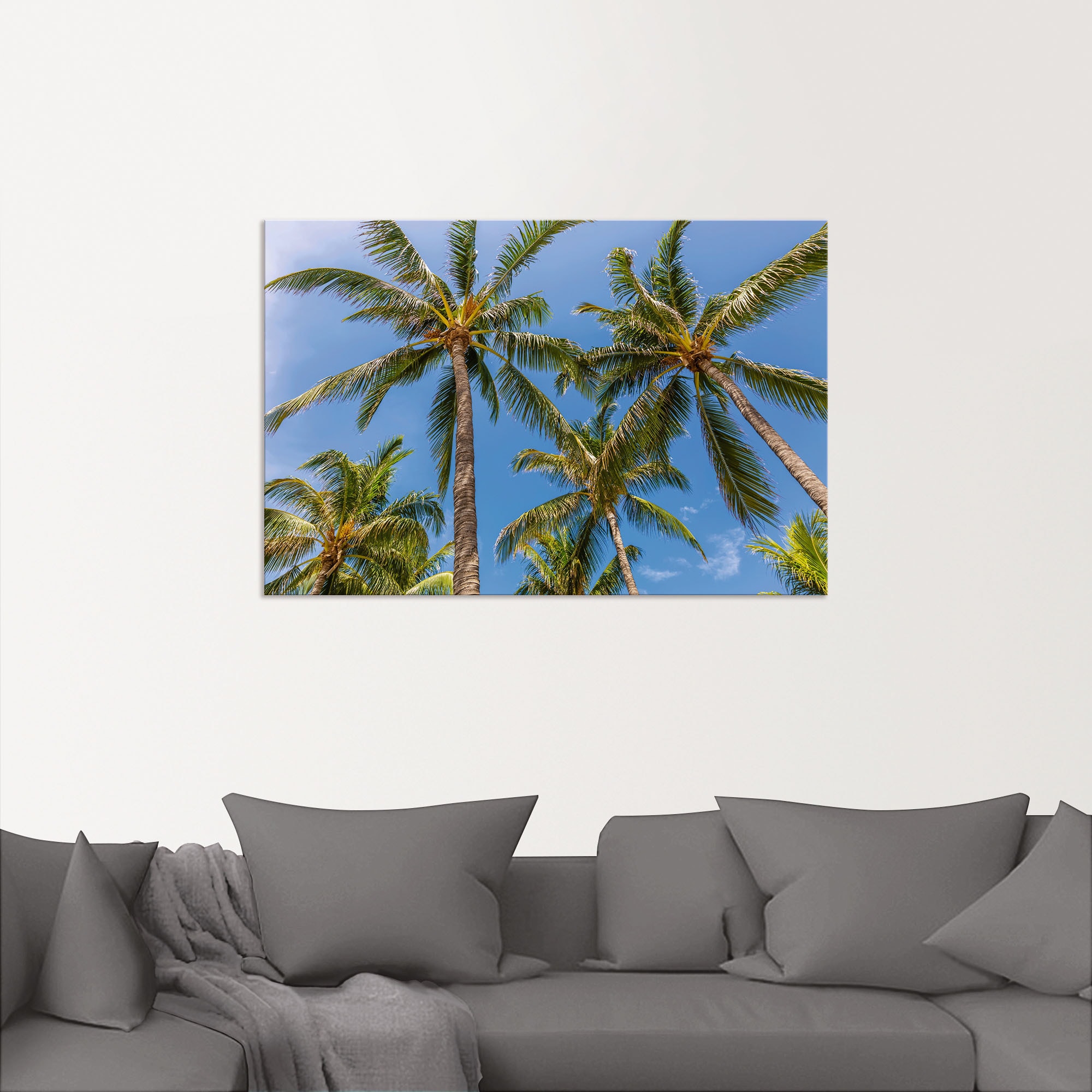 Artland Wandbild »Palmen am Strand«, Strandbilder, (1 St.), als Alubild, Outdoorbild in verschied. Größen
