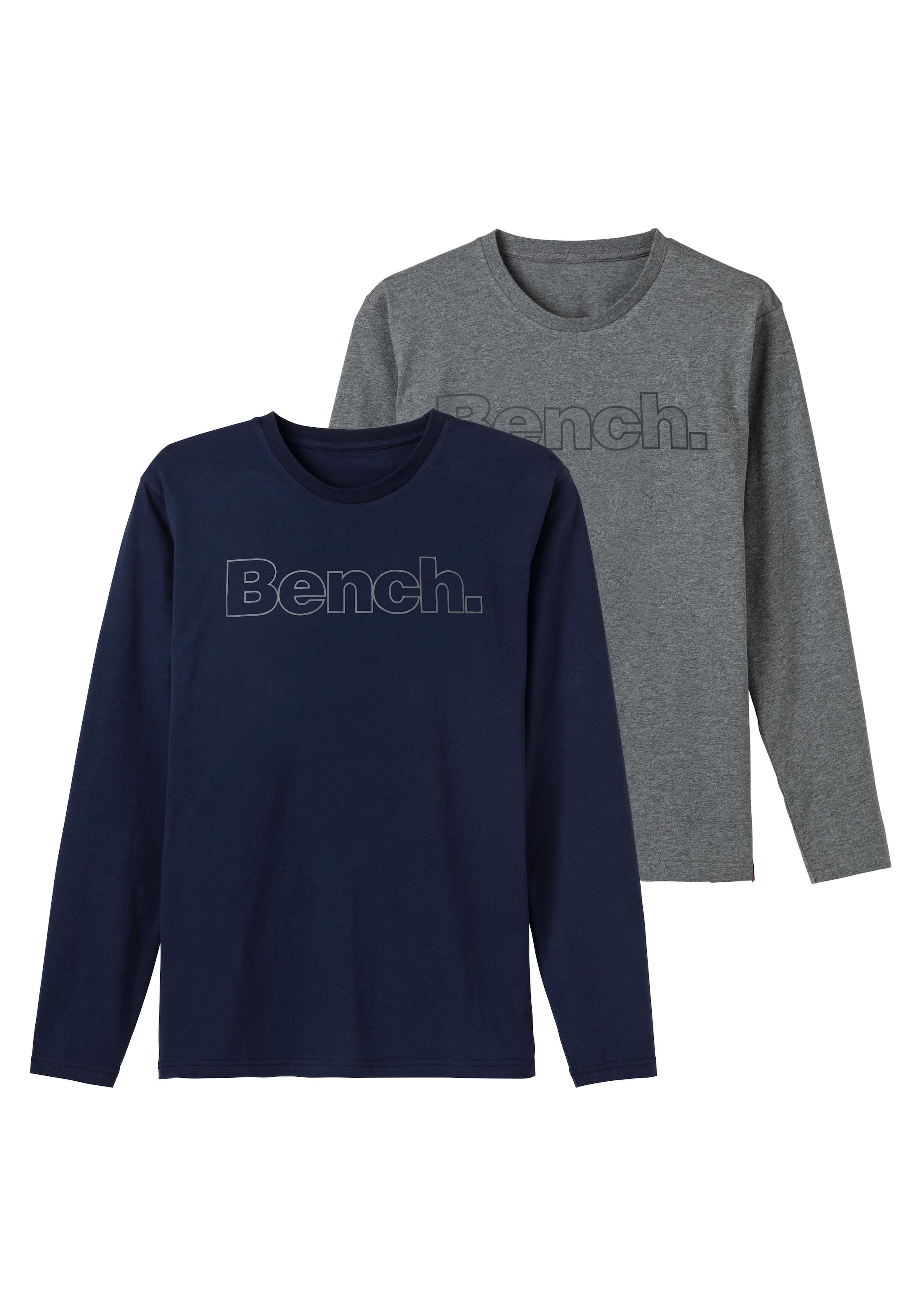 Bench. Loungewear Langarmshirt, (2 tlg.), mit Bench. Print vorn online  bestellen bei OTTO