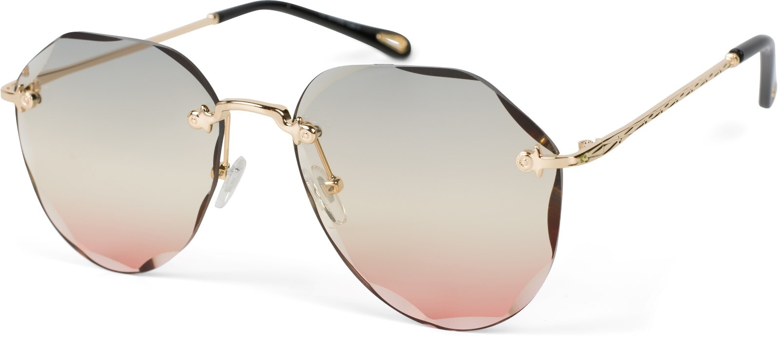styleBREAKER Pilotenbrille »Rahmenlose Piloten Sonnenbrille mit Diamant Schliff« 1 Stk.