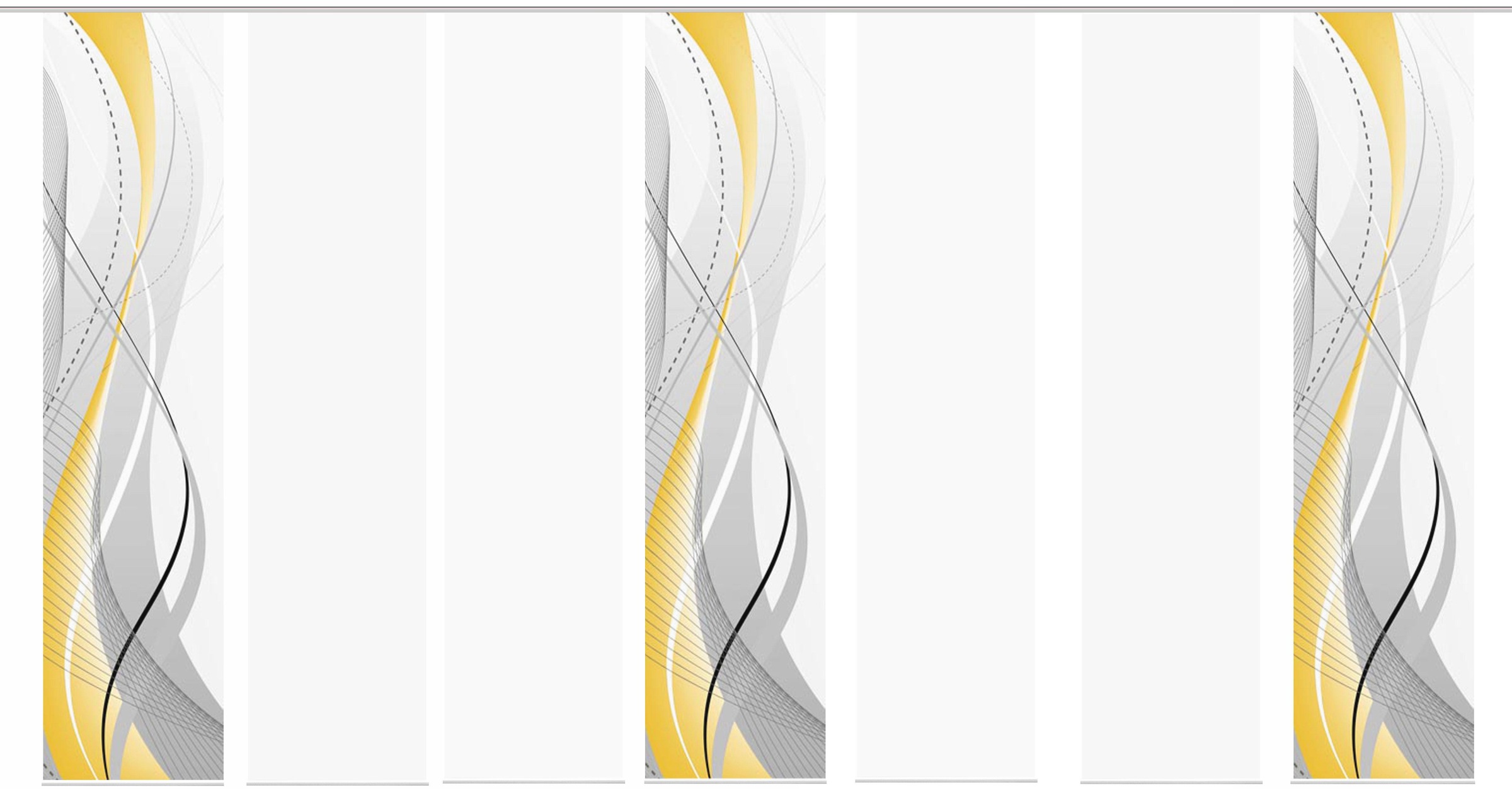 HOME WOHNIDEEN Schiebegardine »CARLISLE 7ER SET«, (7 St.), HxB: 245x60
