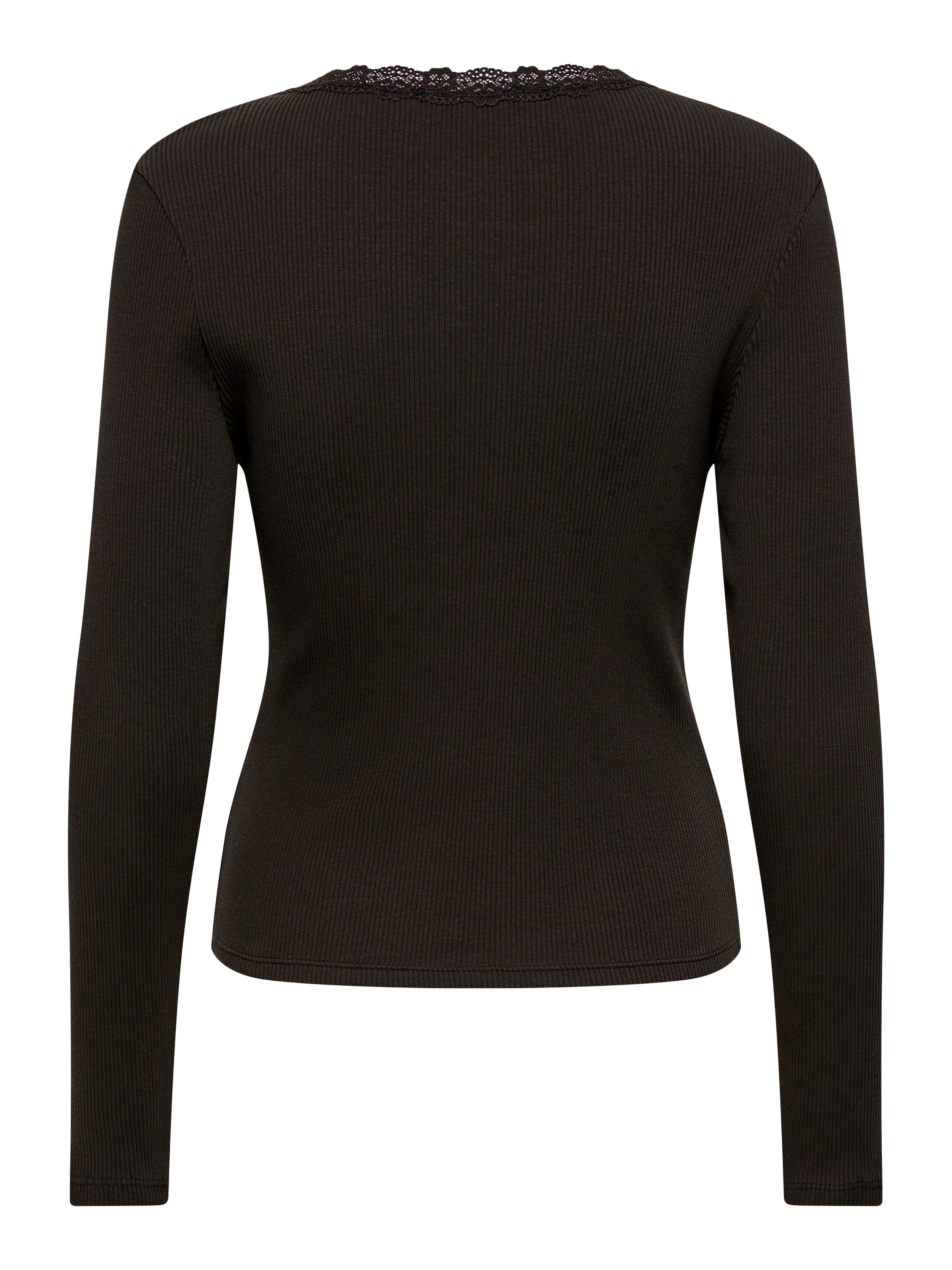 ONLY V-Shirt »ONLSARA SHARAI L/S V-NECK TOP JRS« Baumwollmischung, slim fitregular fit