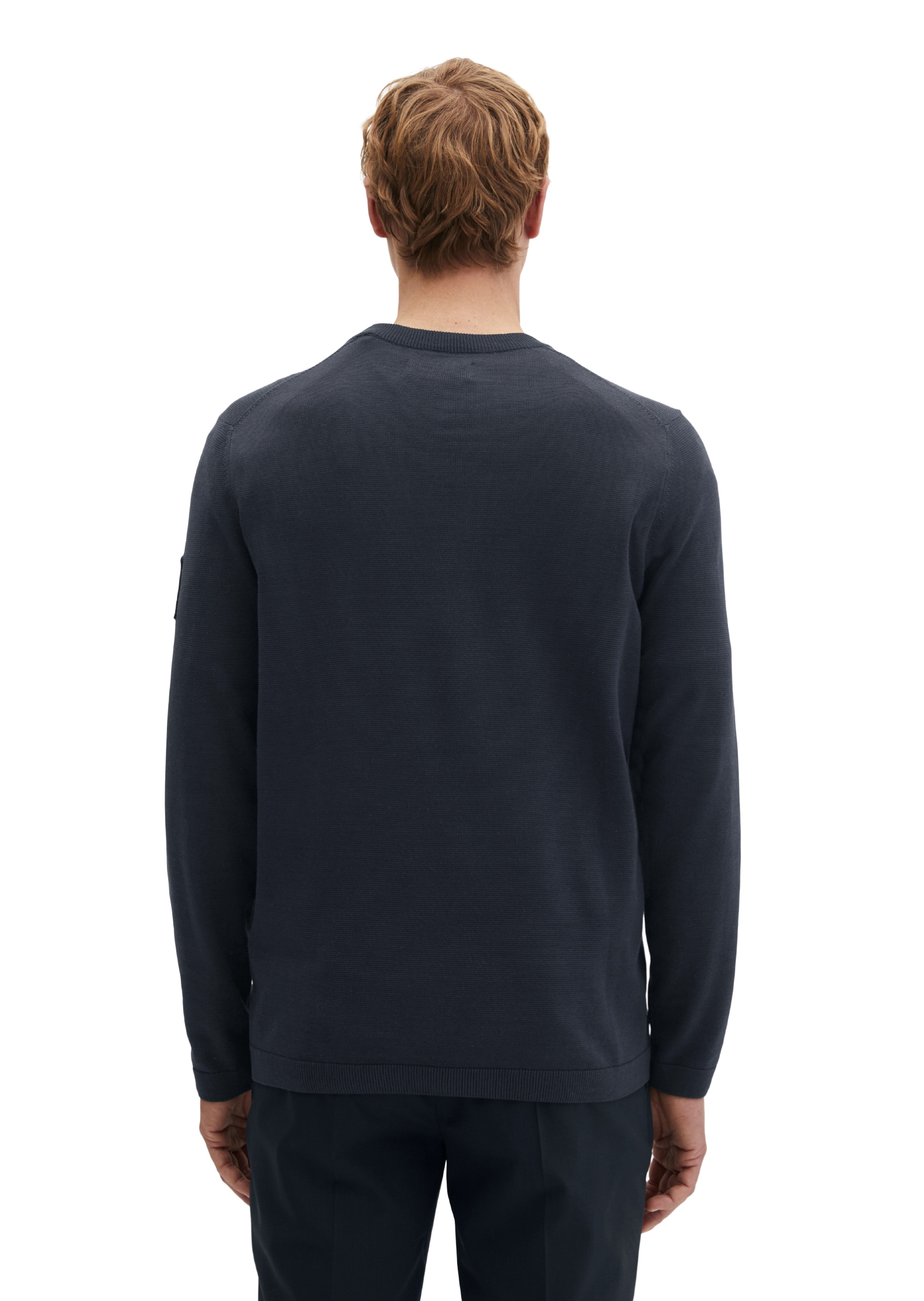 Marc O'Polo Rundhalspullover »DFB Travel Collection« aus reiner Bio-Baumwolle