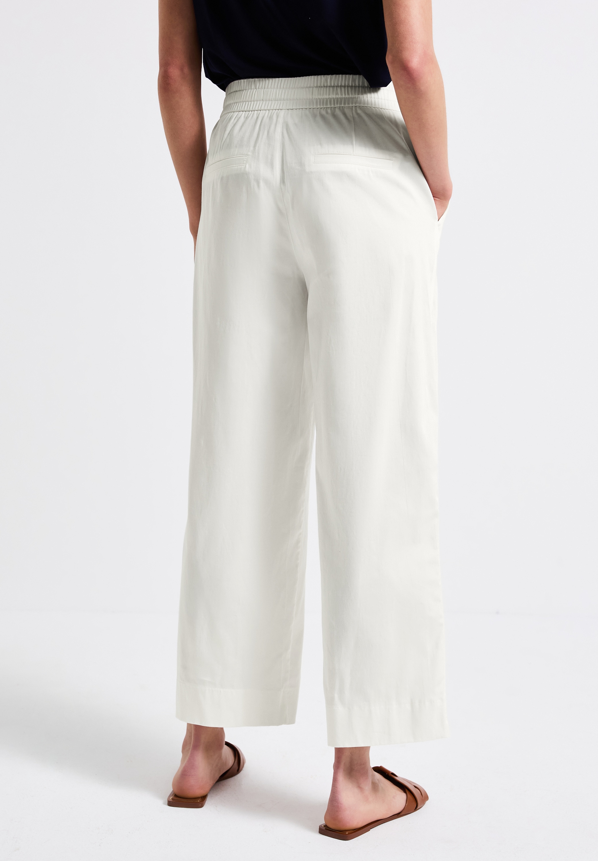 STREET ONE Stoffhose, Sommerhose mit elastischem Bund