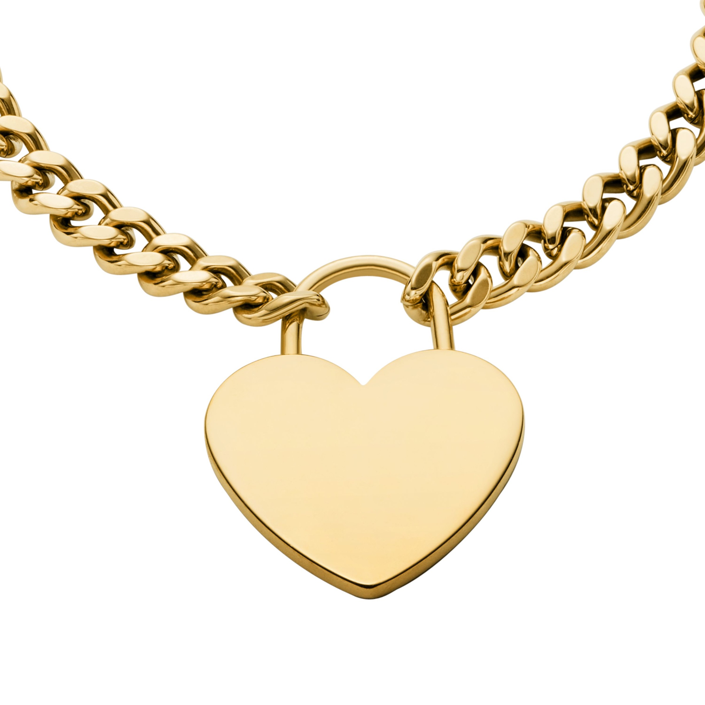 Fossil Armband »Schmuck Geschenk Edelstahl SUTTON, Herz«