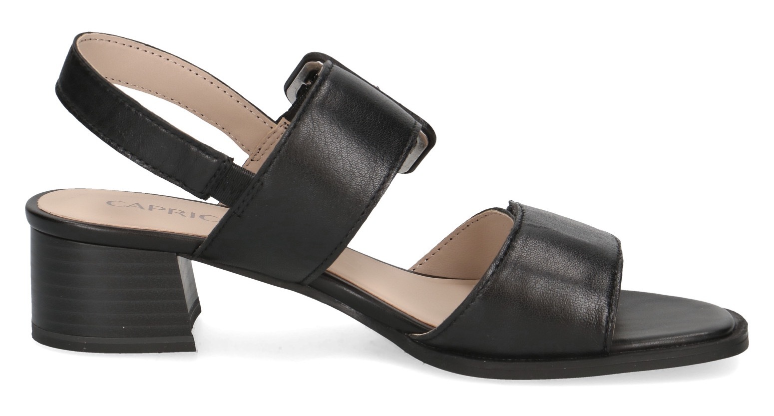 Caprice Sandalette, Blockabsatz, Riemchensandale, Businessschuh, verstellbarer Schnalle