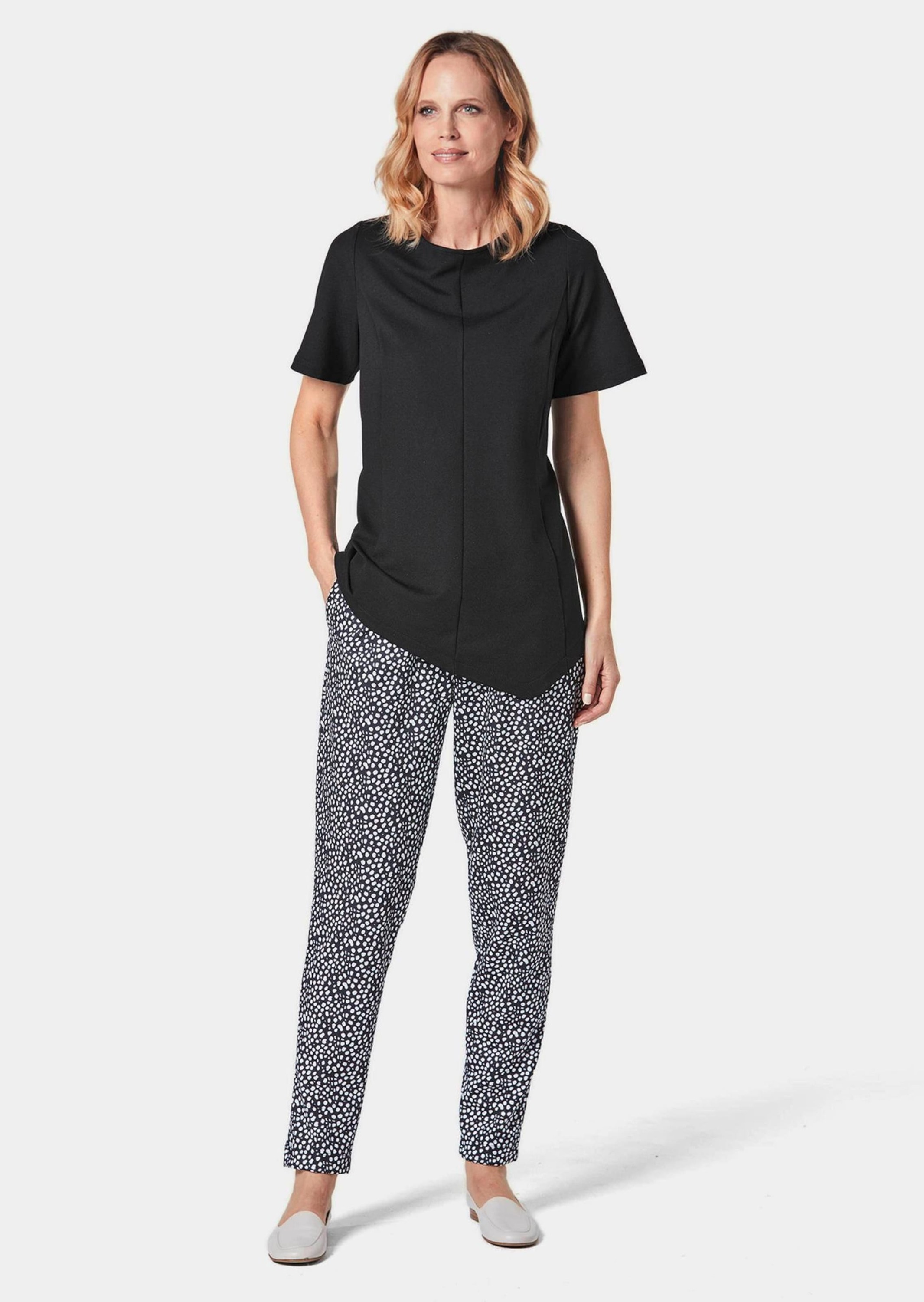 GOLDNER Langarm-Poloshirt »Zipfelshirt«