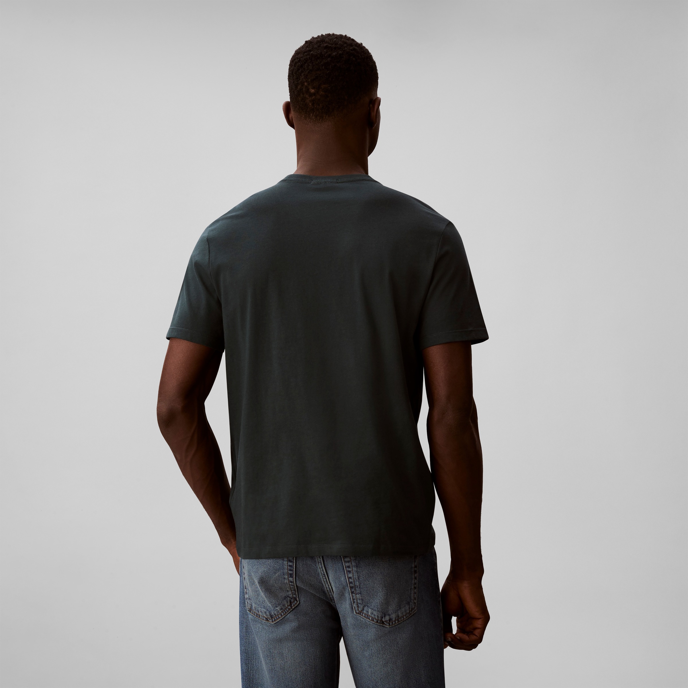 Calvin Klein Jeans T-Shirt »CLASSIC MICRO MONOLOGO 2PK« Set, 2 tlg. Regular fit mit Rundhalsausschnitt