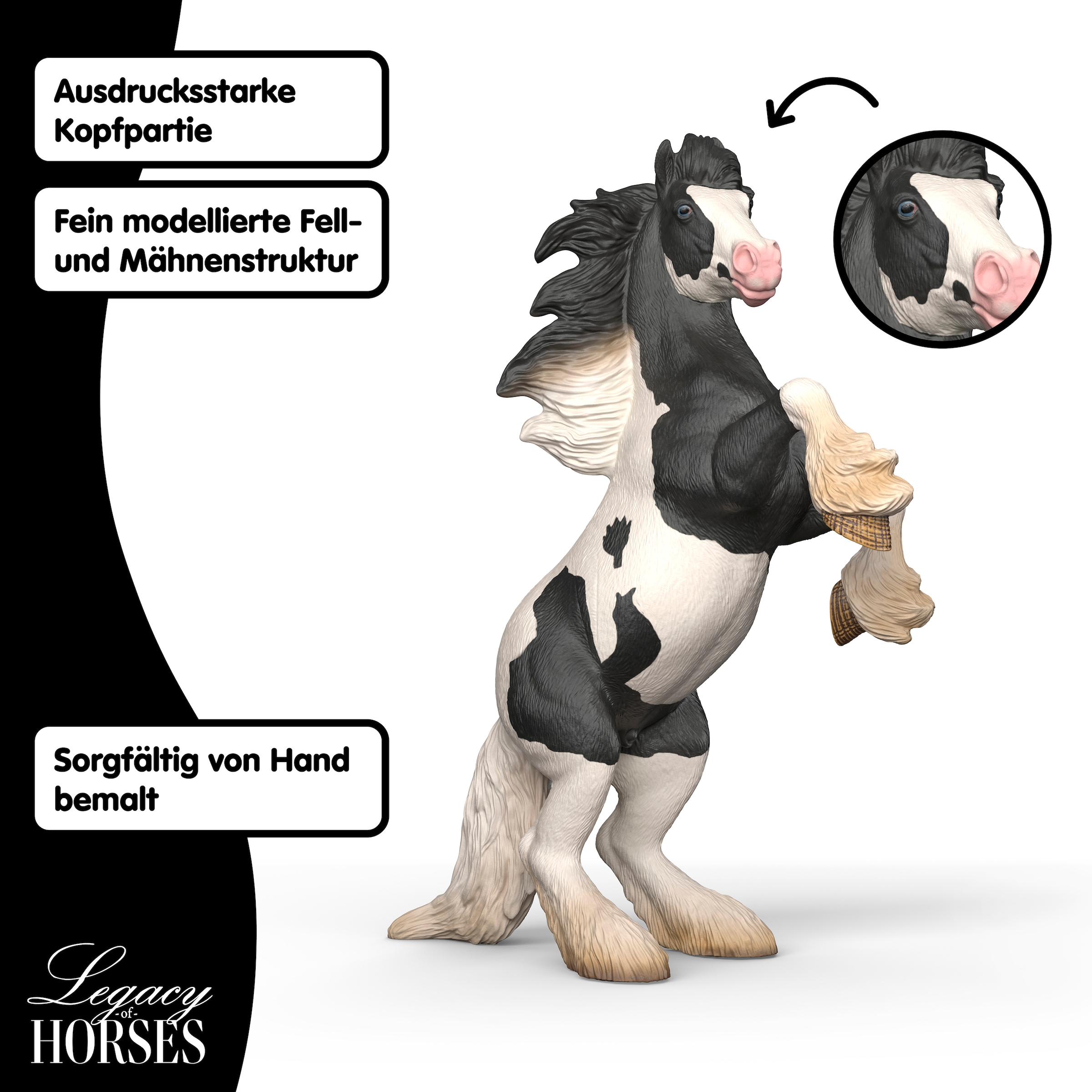 Schleich® Spielfigur »Legacy of Horses, Thunder Tinker Wallach, 1:12 (72263)« Sammelfigur für Erwachsene, Höhe: ca. 27 cm