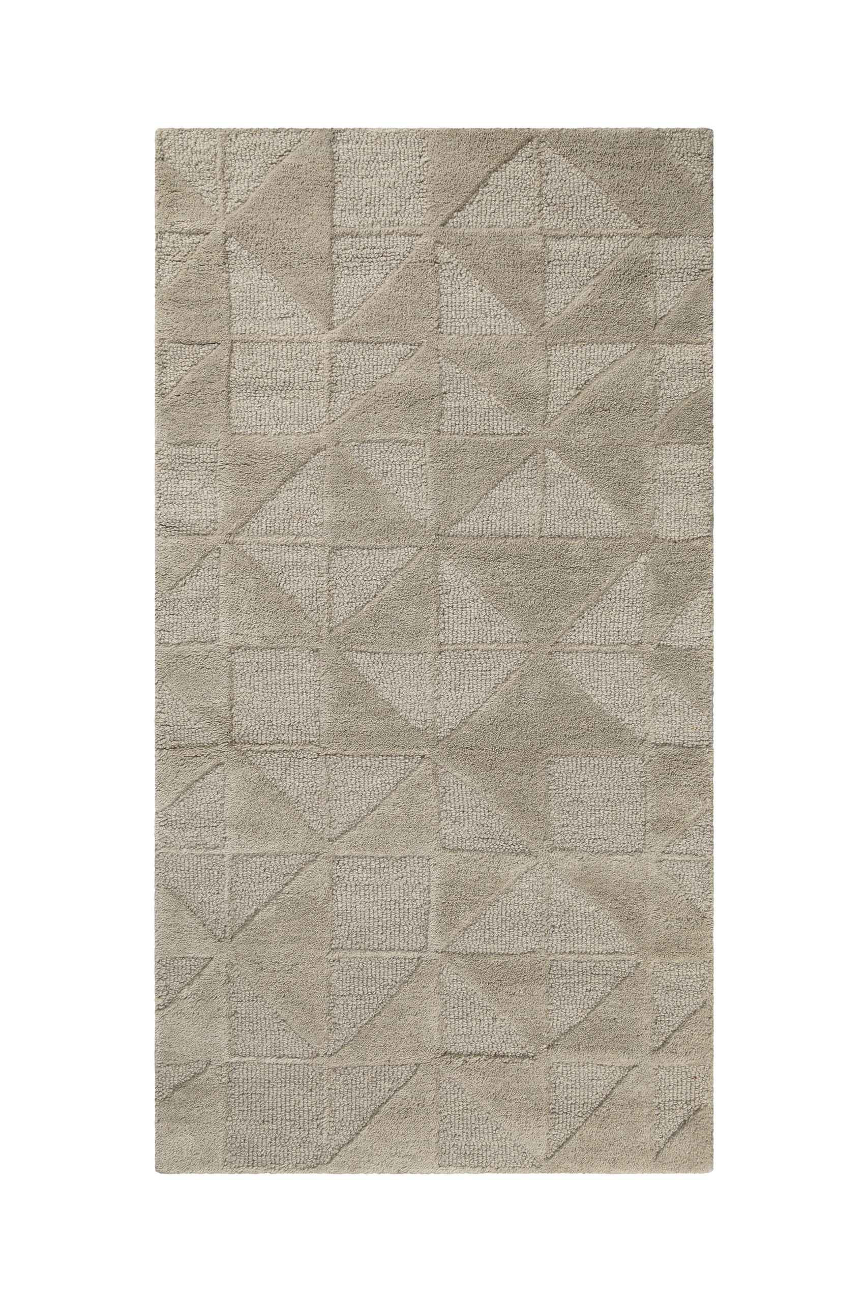 Wecon home Wollteppich »Hamptons THIRTYSEVEN«, rechteckig, 15 mm Höhe, Läufer, Schurwolle, Kurzflor, Wohnzimmer, elegant, geometrisch