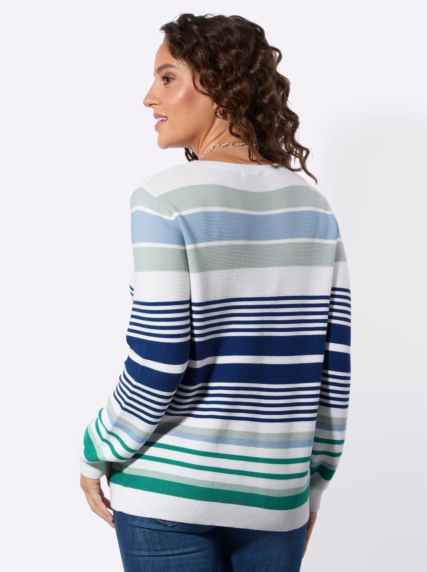 Casual Looks Rundhalspullover »Ringel-Pullover«