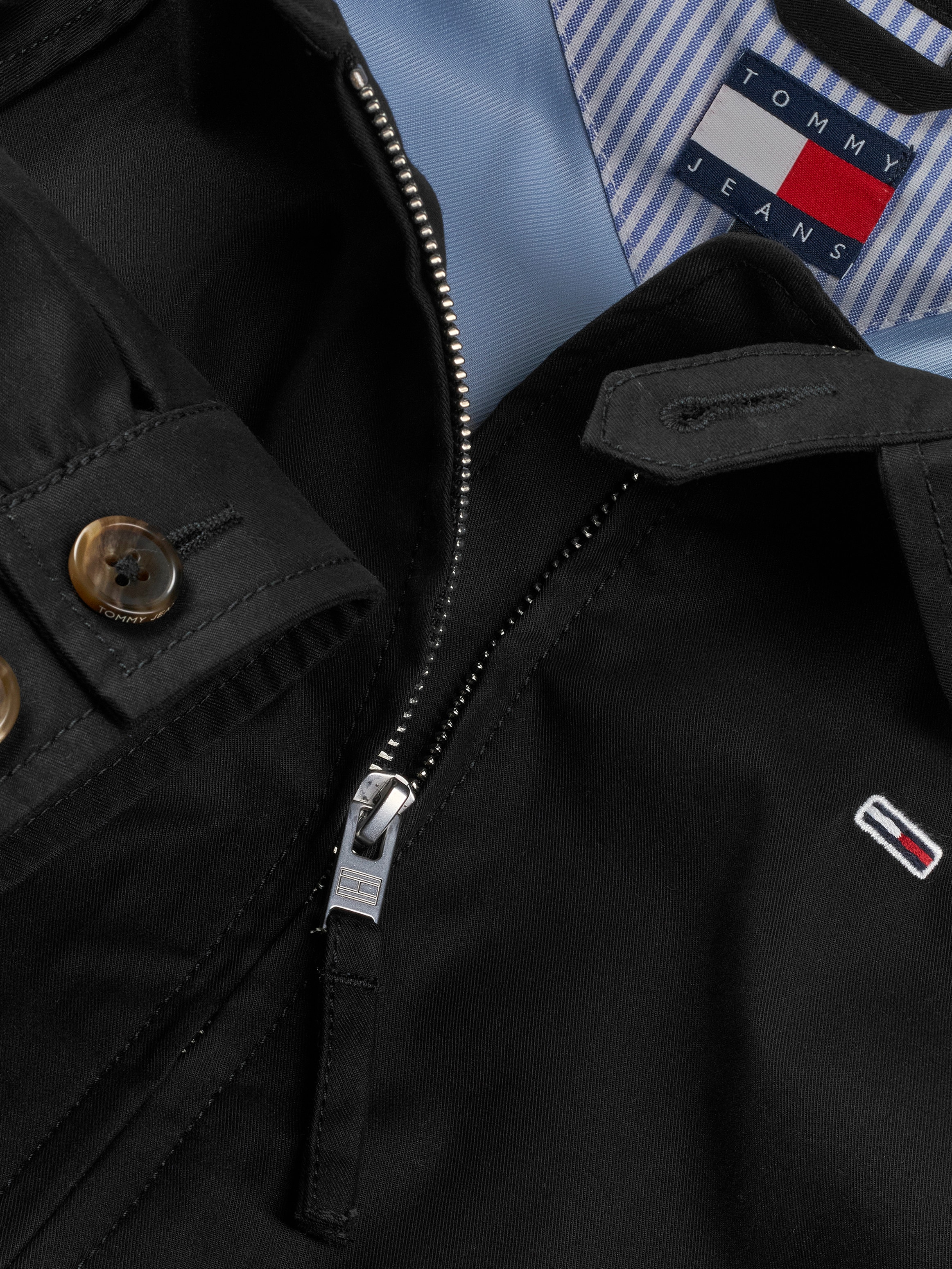 Tommy Jeans Blouson »TJW COTTON JACKET EXT«, mit kurzem Schnitt, mit Raglanärmeln