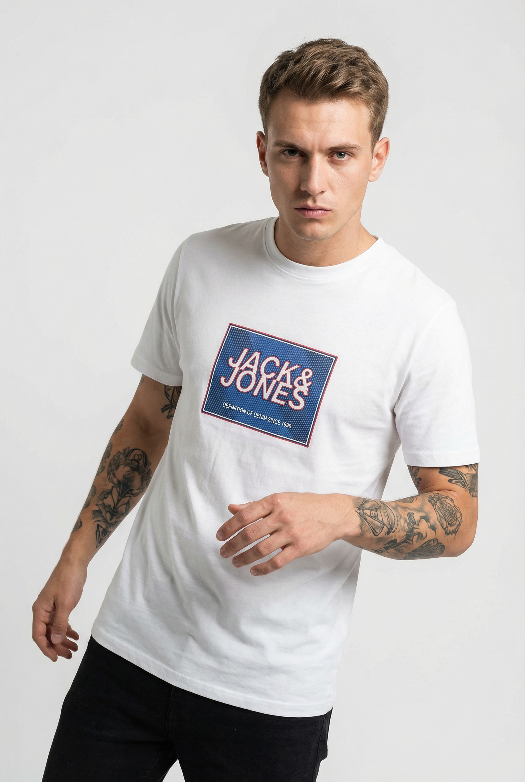 Jack & Jones Rundhalsshirt »JJRAIN TEE SS CREW NECK«