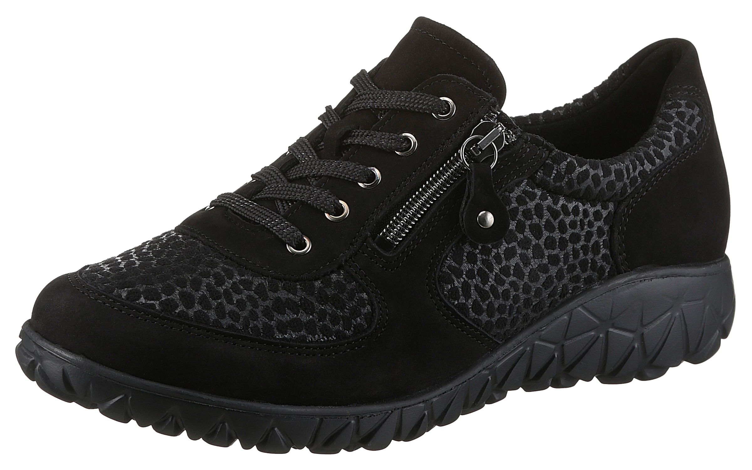 Waldläufer Schnürschuh »HAVY-Soft«, Freizeitschuh, Halbschuh, Komfortschuh mit Reißverschluss, H-Weite