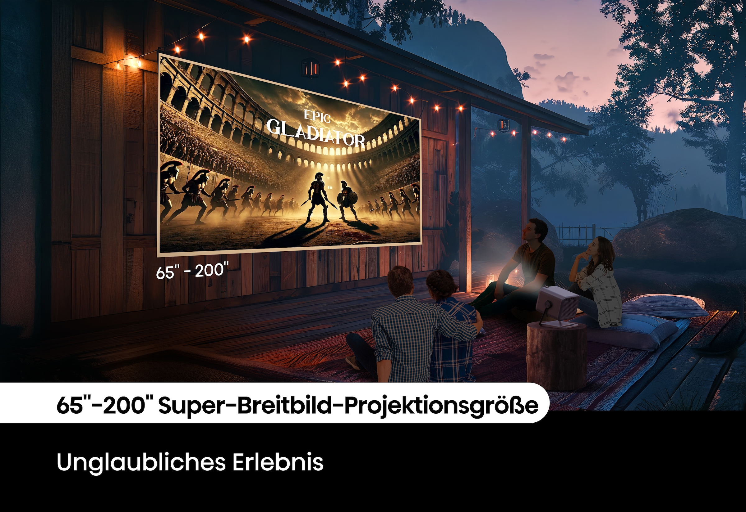 Hisense DLP-Beamer »M2 PRO«, (1000:1), Hisense M2 PRO 4K UHD Laser Mini Projektor