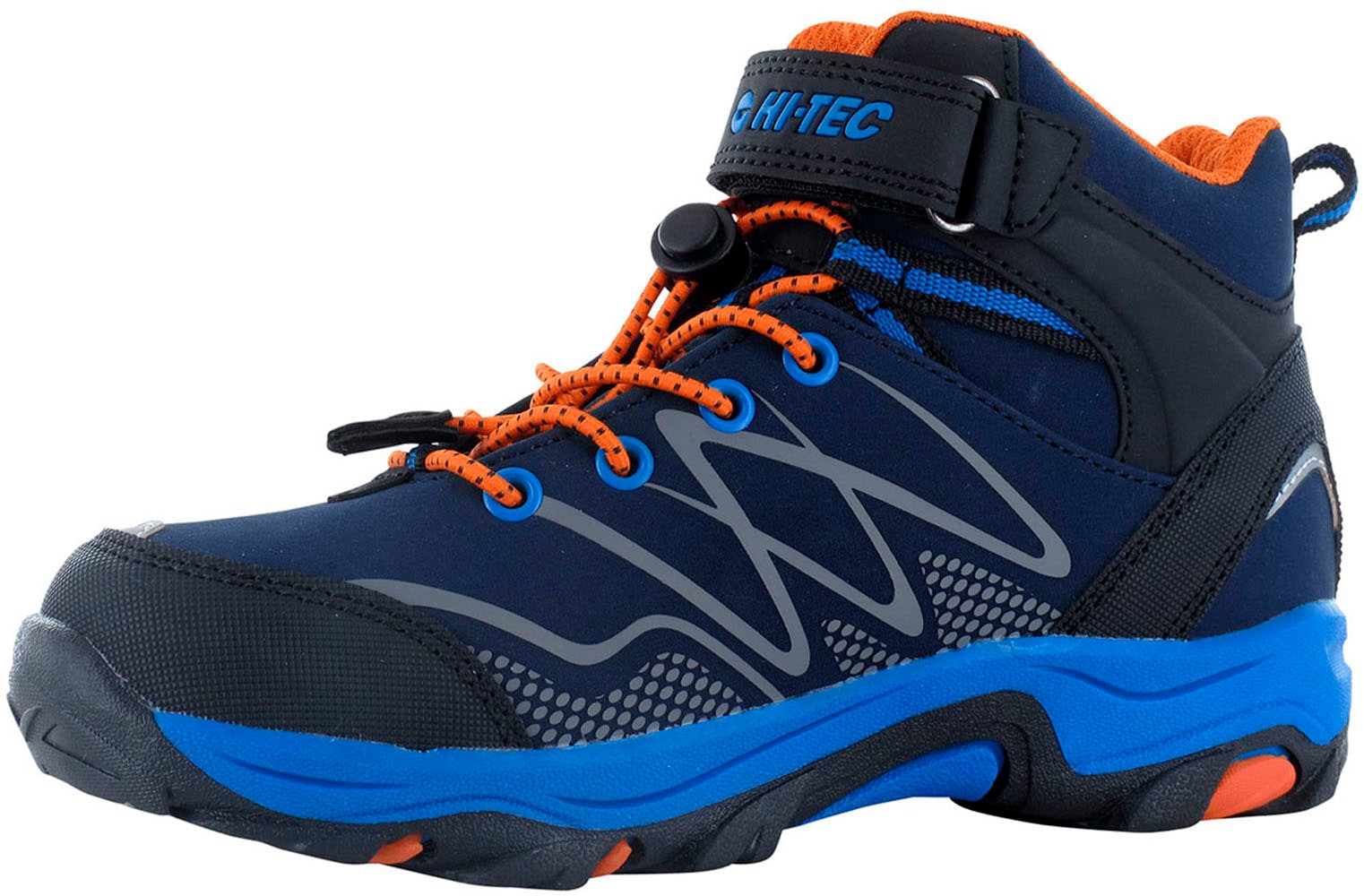 Hi-Tec Outdoorschuh »Hi-Tec Blackout Mid Wp Jr«, Klett-/Schnürkombination, wasserdicht