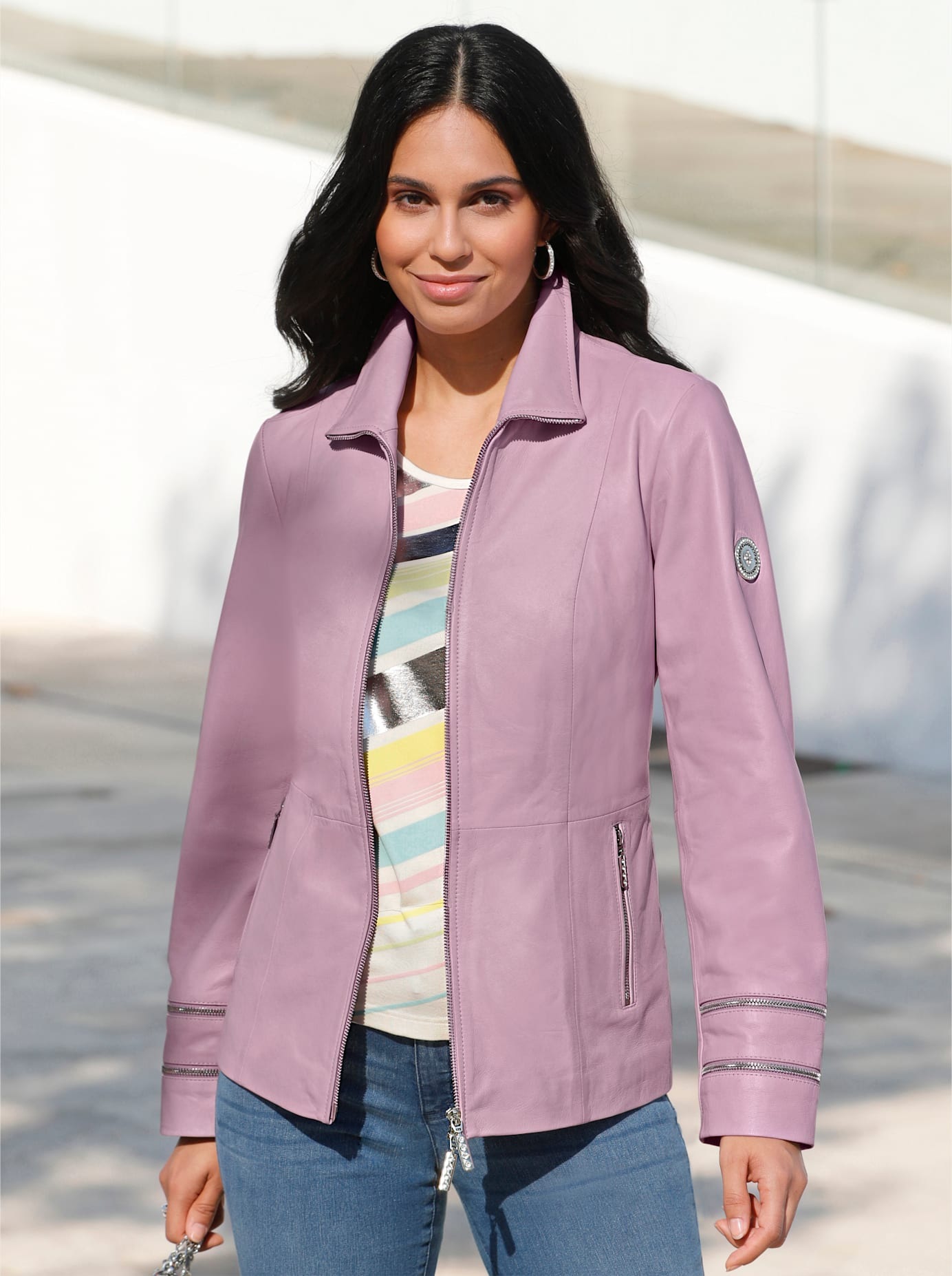 Inspirationen Lederjacke, ohne Kapuze