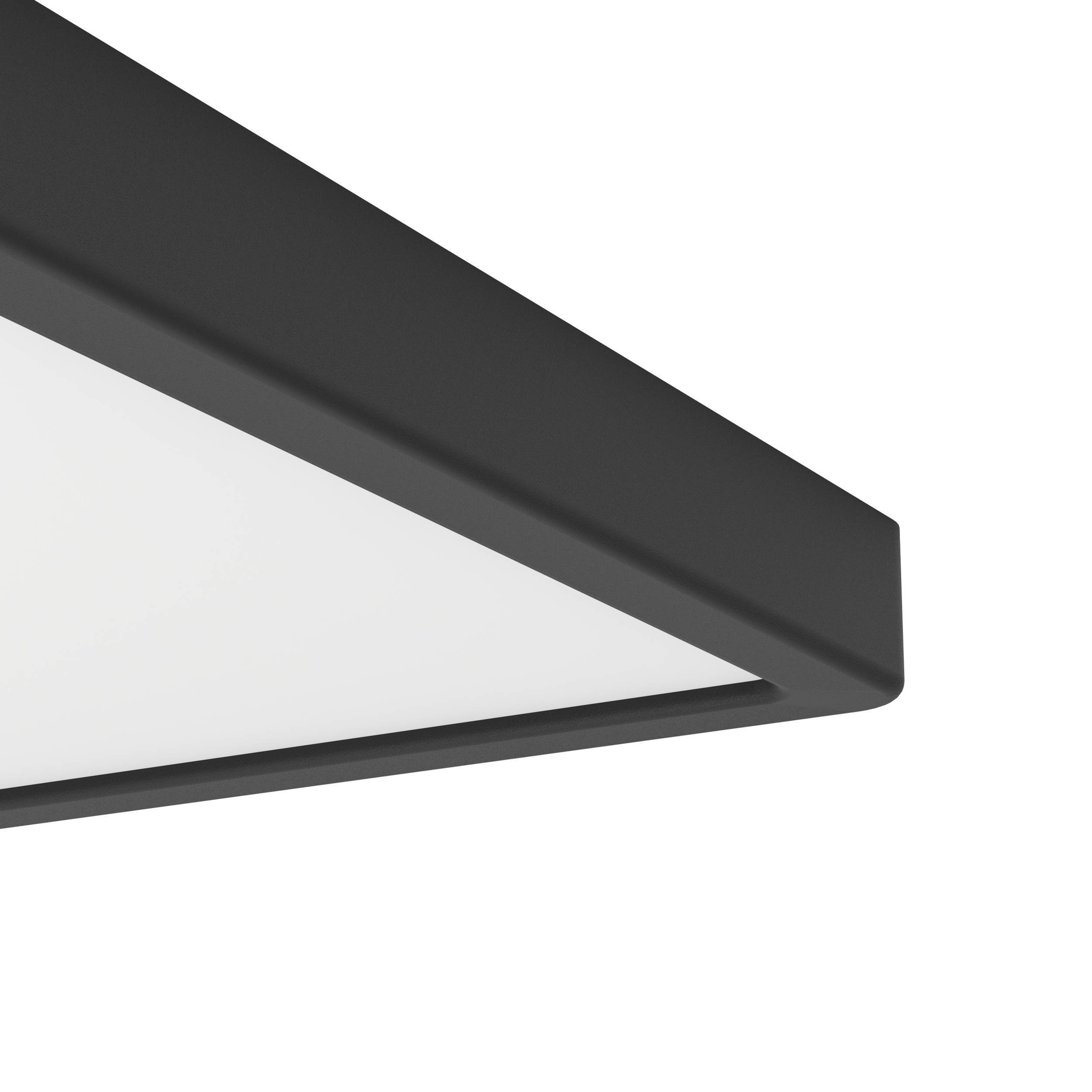 EGLO Aufbauleuchte »Fueva 6 Deckenleuchte, Aufbaulampe, Deckenbeleuchtung, Kunststoff« LED-Modul 1 Stk. Kaltweiß | Neutralweiß | Warmweiß Aufbauleuchte - L39 x B39 x H2,5 cm - schwarz - 17,5W inkl.