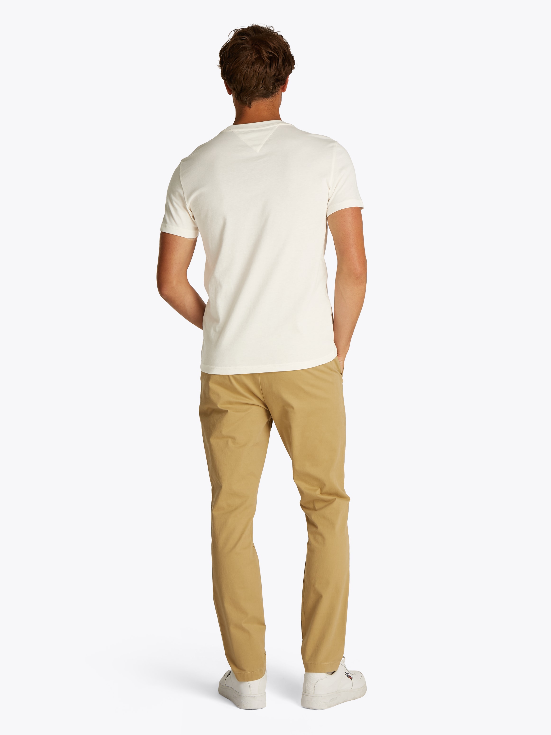Tommy Jeans Rundhalsshirt »TJM XSLIM 2PACK JERSEY TEE EXT«, (Packung, 2er-Pack), Logostickerei, 2Pack
