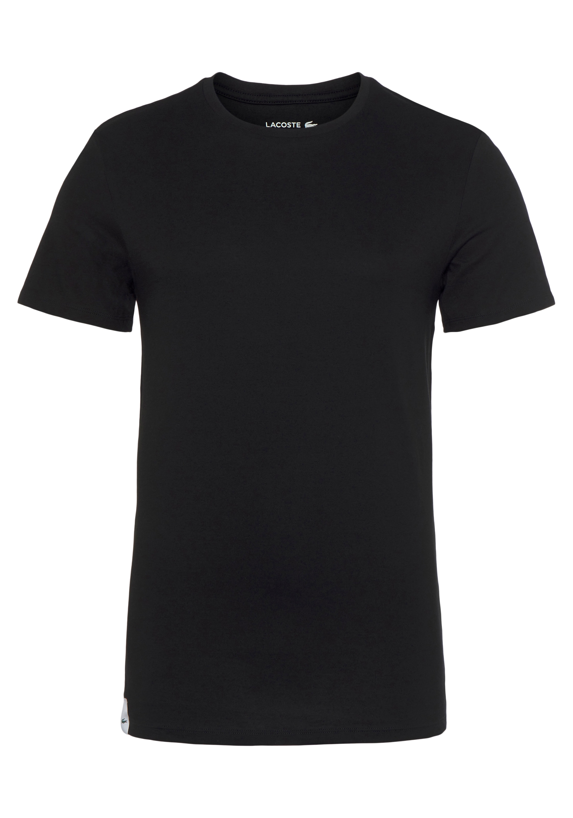 Lacoste T-Shirt, (3er-Pack), Atmungsaktives Baumwollmaterial für angenehmes Hautgefühl